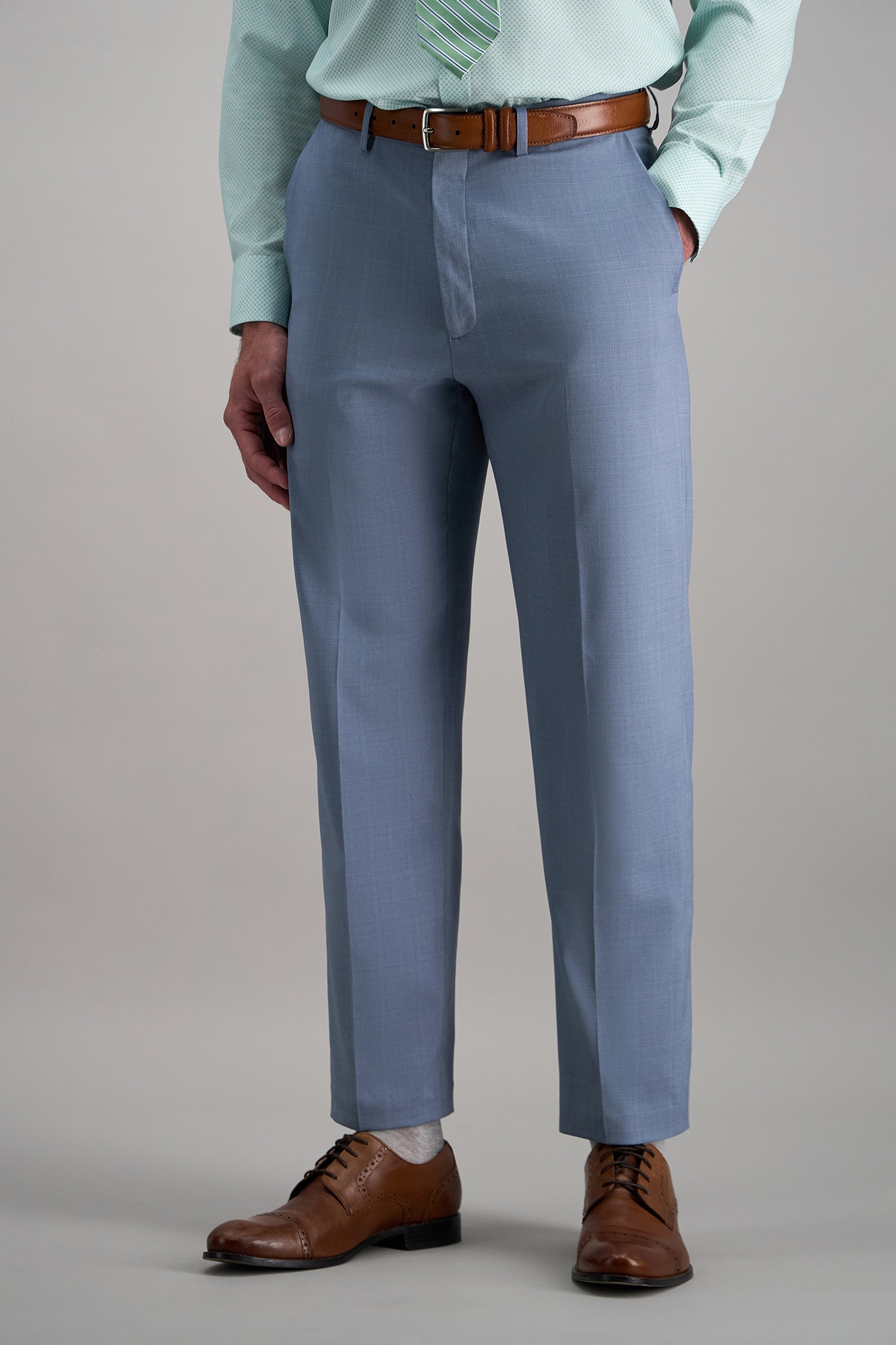 Premium Comfort Tonal Plaid Dress Pant - Haggar.com