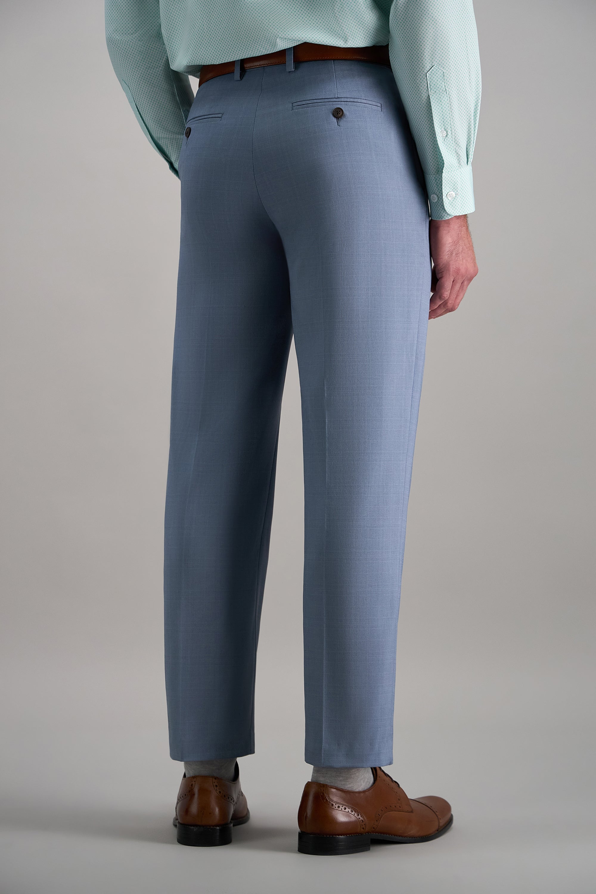 Premium Comfort Tonal Plaid Dress Pant - Haggar.com