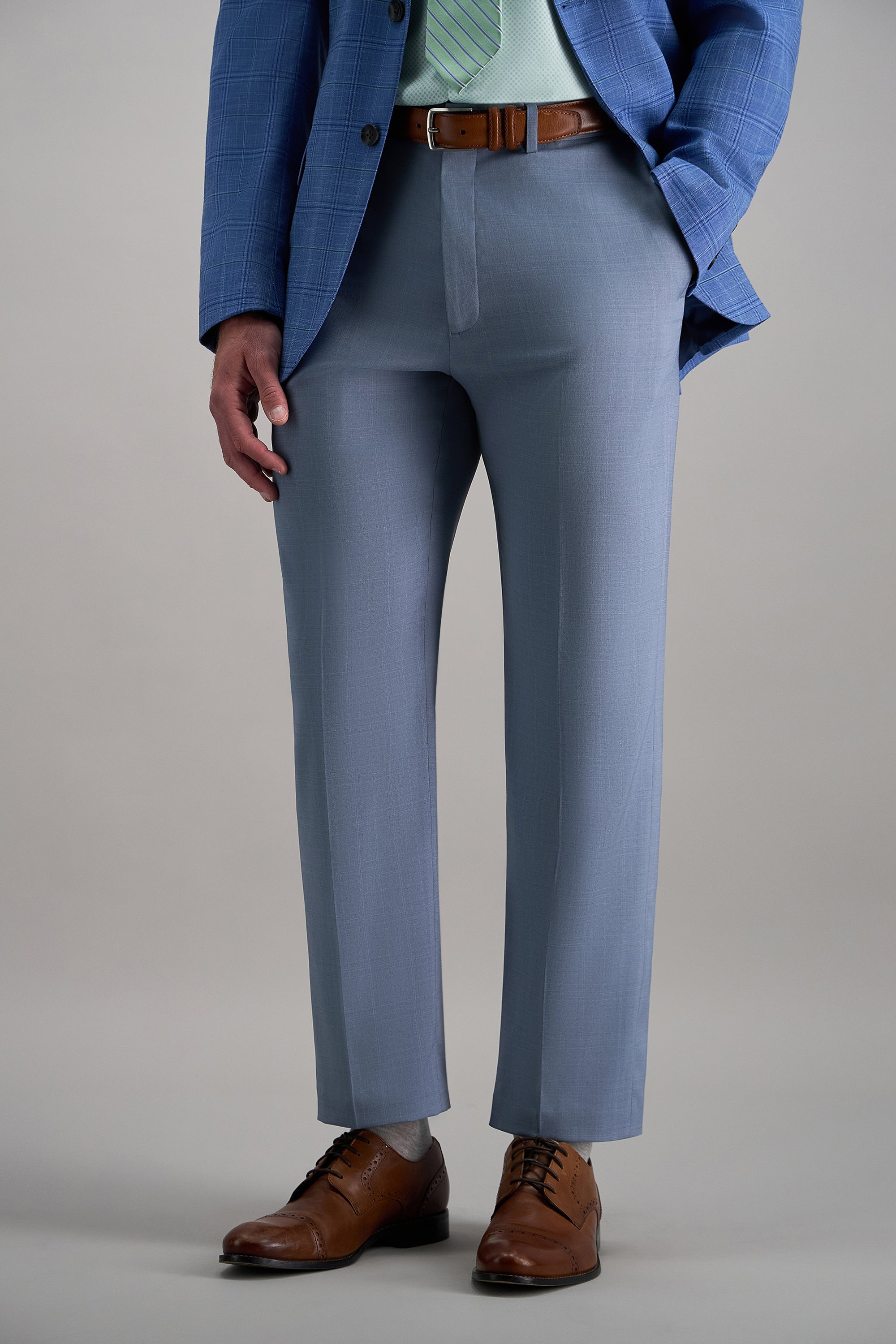 Premium Comfort Tonal Plaid Dress Pant