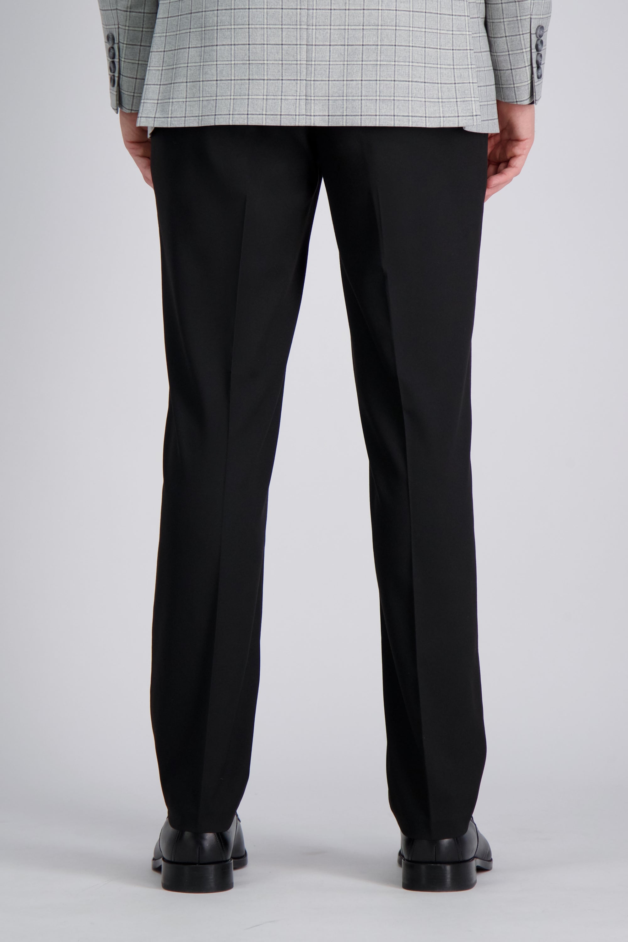 J.M. Haggar 4-Way Stretch Dress Pant - Check Glen Plaidㅤ