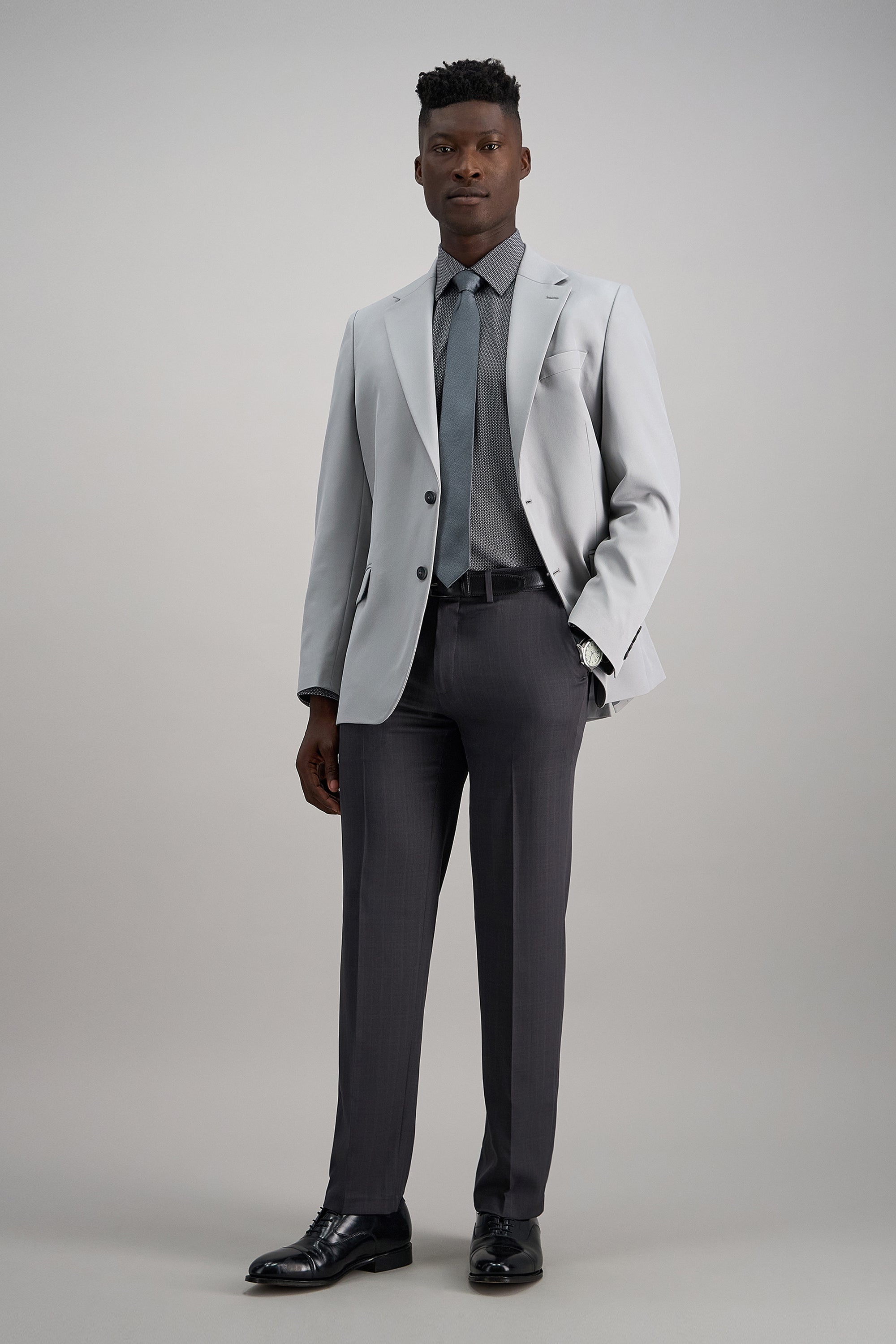 Premium Comfort Dress Pant - Tonal Windowpane