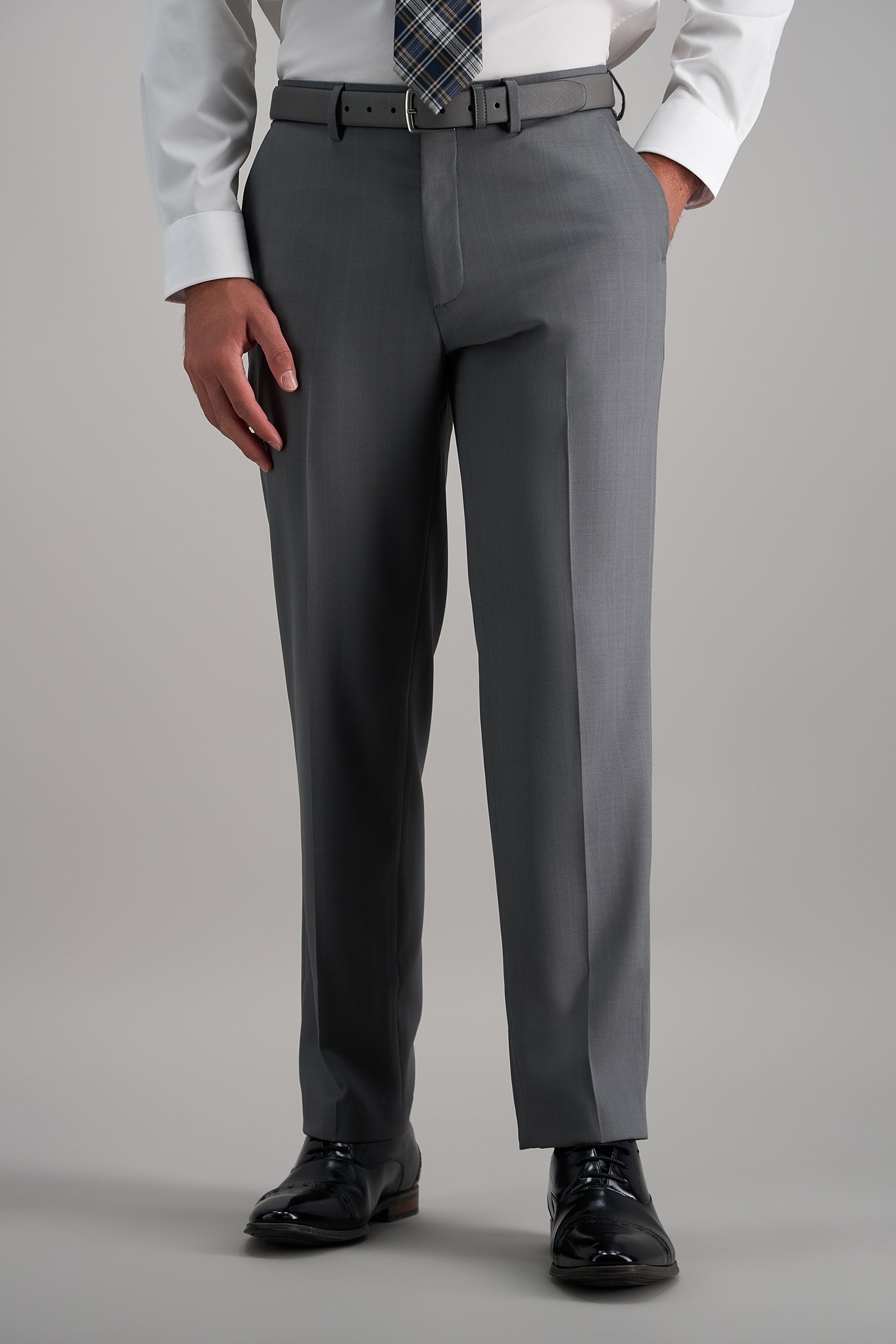 Premium Comfort Dress Pant - Tonal Windowpane - Haggar.com