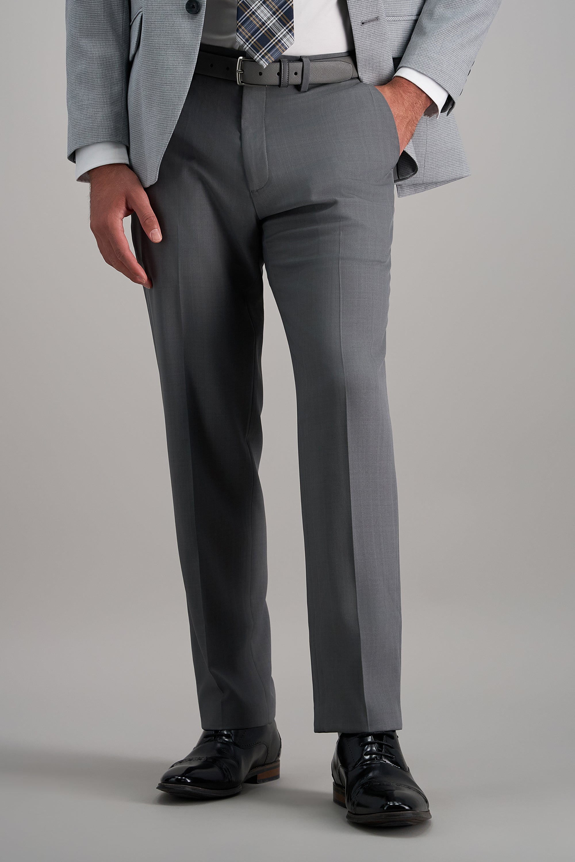 Premium Comfort Dress Pant - Tonal Windowpane - Haggar.com