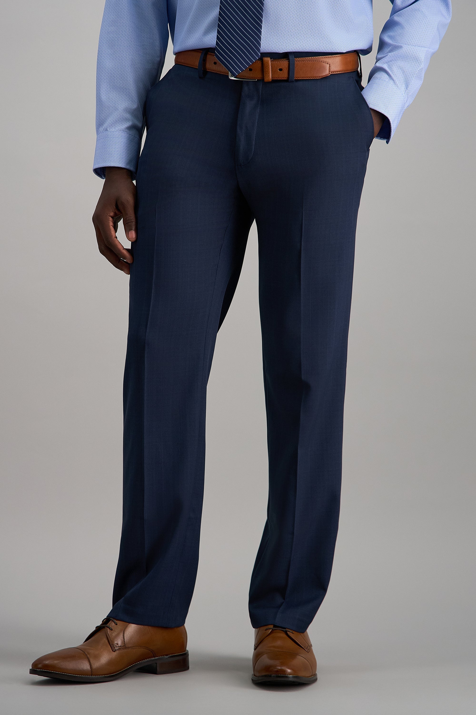 Premium Comfort Dress Pant - Tonal Windowpane - Haggar.com