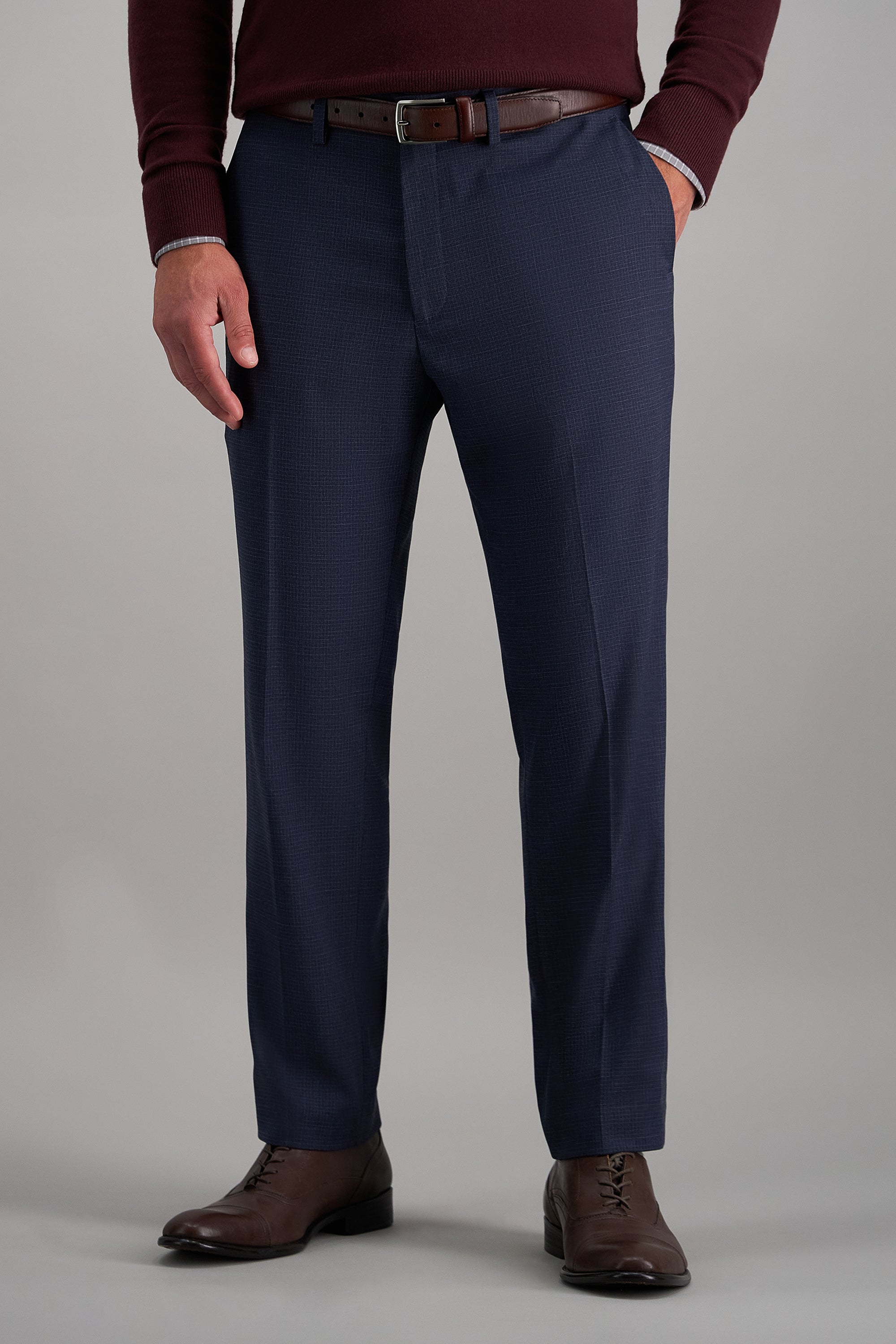 Haggar Mini Glen Plaid Dress Pants in Ink | Size: 32 X 32 Haggar Mini Glen Plaid Dress Pants in Ink | Size: 32 X 32