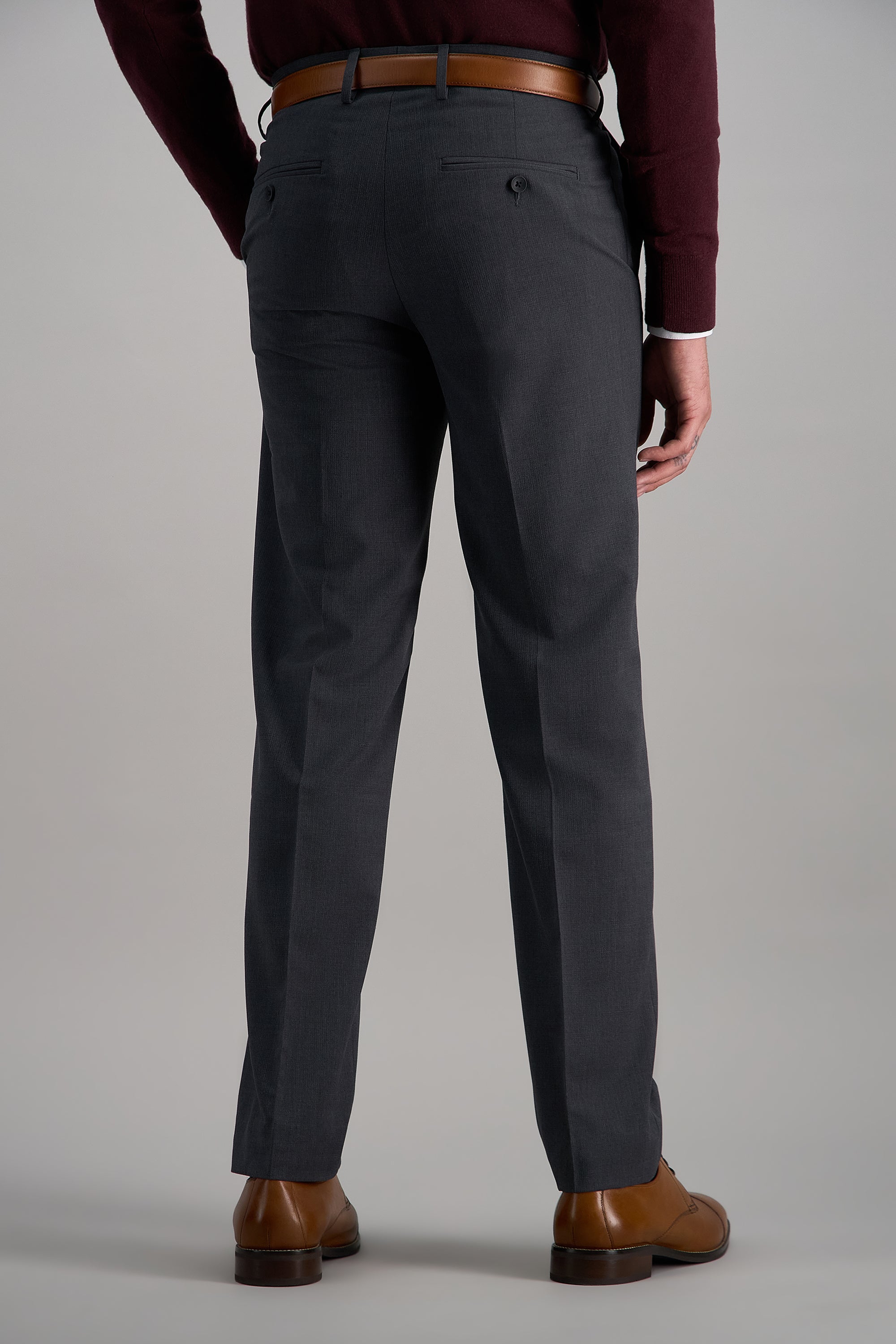 J.M. Haggar 4-Way Stretch Dress Pant - Check Glen Plaidㅤ - Haggar.com