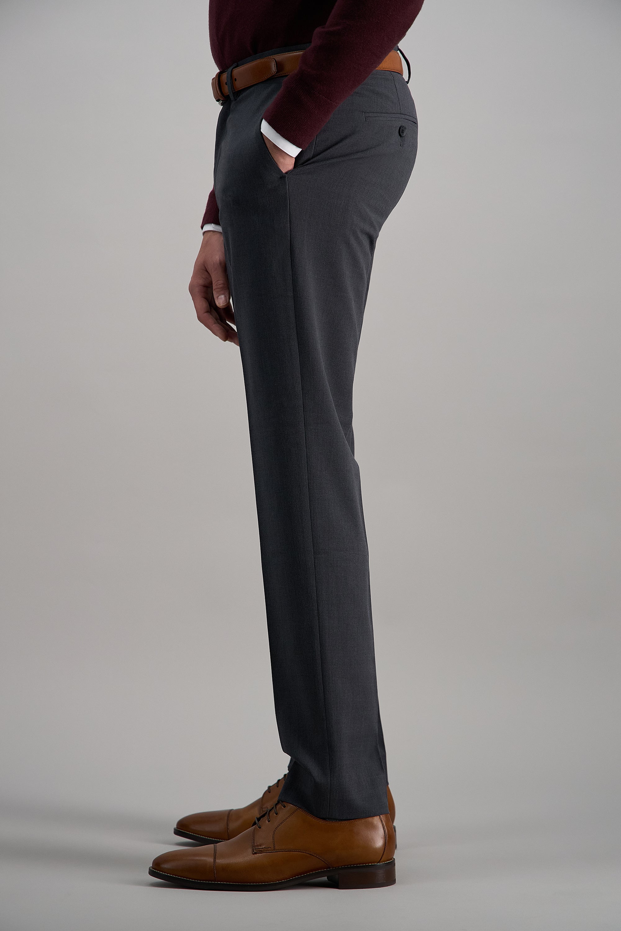 J.M. Haggar 4-Way Stretch Dress Pant - Check Glen Plaidㅤ - Haggar.com