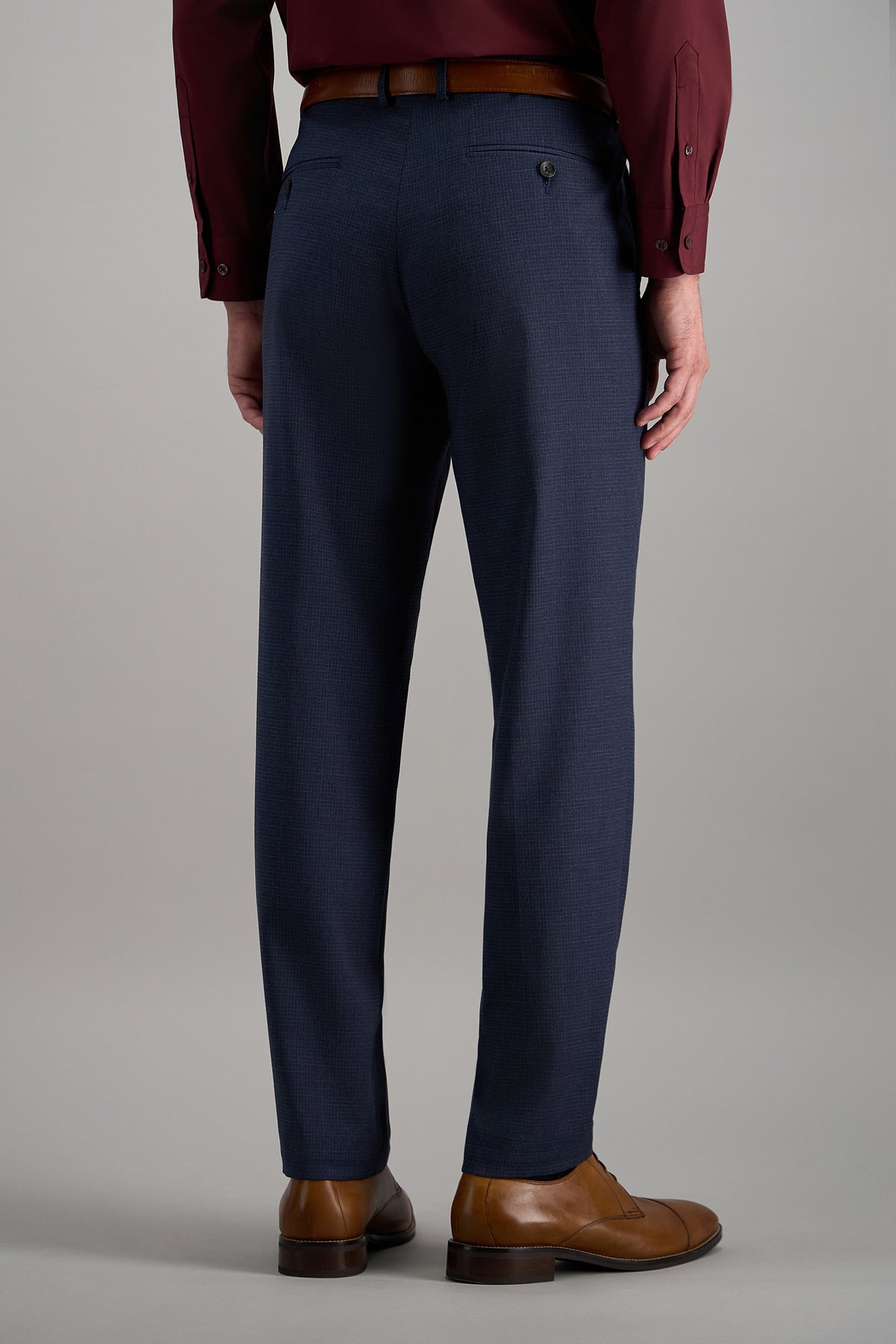 J.M. Haggar Premium Stretch Dress Pant - color_dark navy#color_dark navy
#color_ink