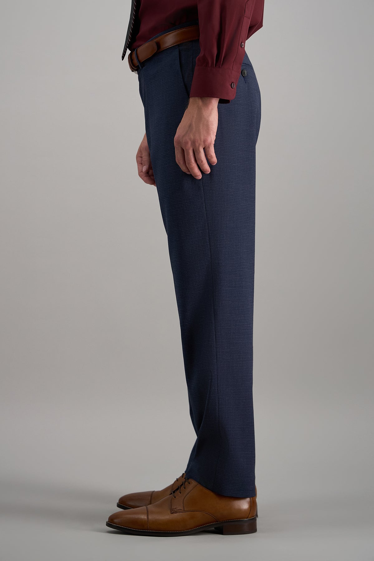 J.M. Haggar Premium Stretch Dress Pant - color_dark navy#color_dark navy
#color_ink