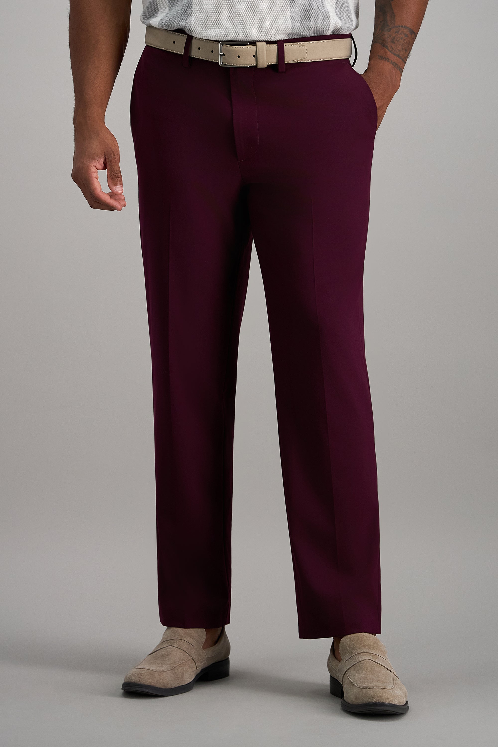 Haggar Premium Stretch Dress Pants in Red | Size: 32 X 34 Haggar Premium Stretch Dress Pants in Red | Size: 32 X 34