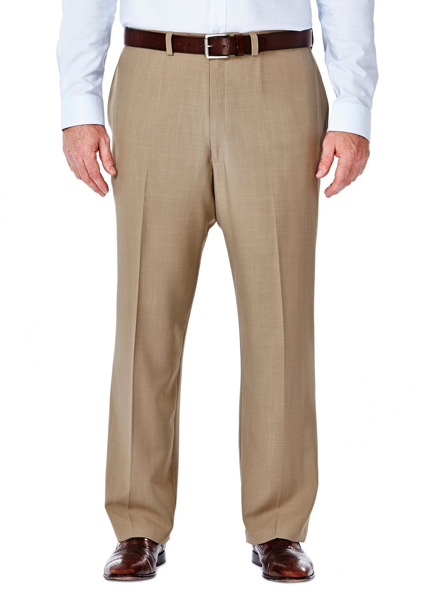 Big & Tall E-CLO™ Stria Dress Pant, , hi-res#color_taupe