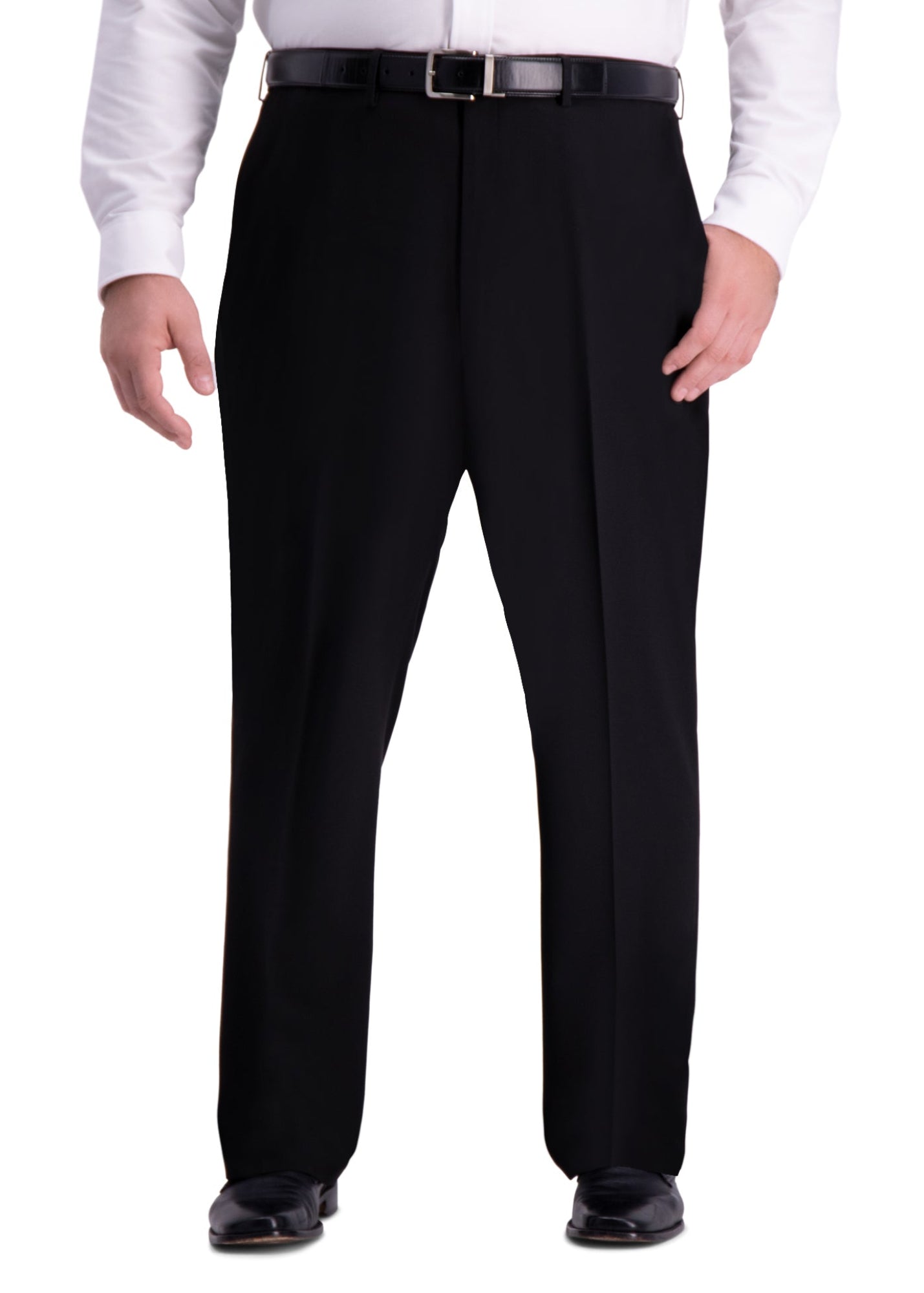 Big & Tall J.M. Haggar 4-Way Stretch Dress Pant - Haggar.com#color_black