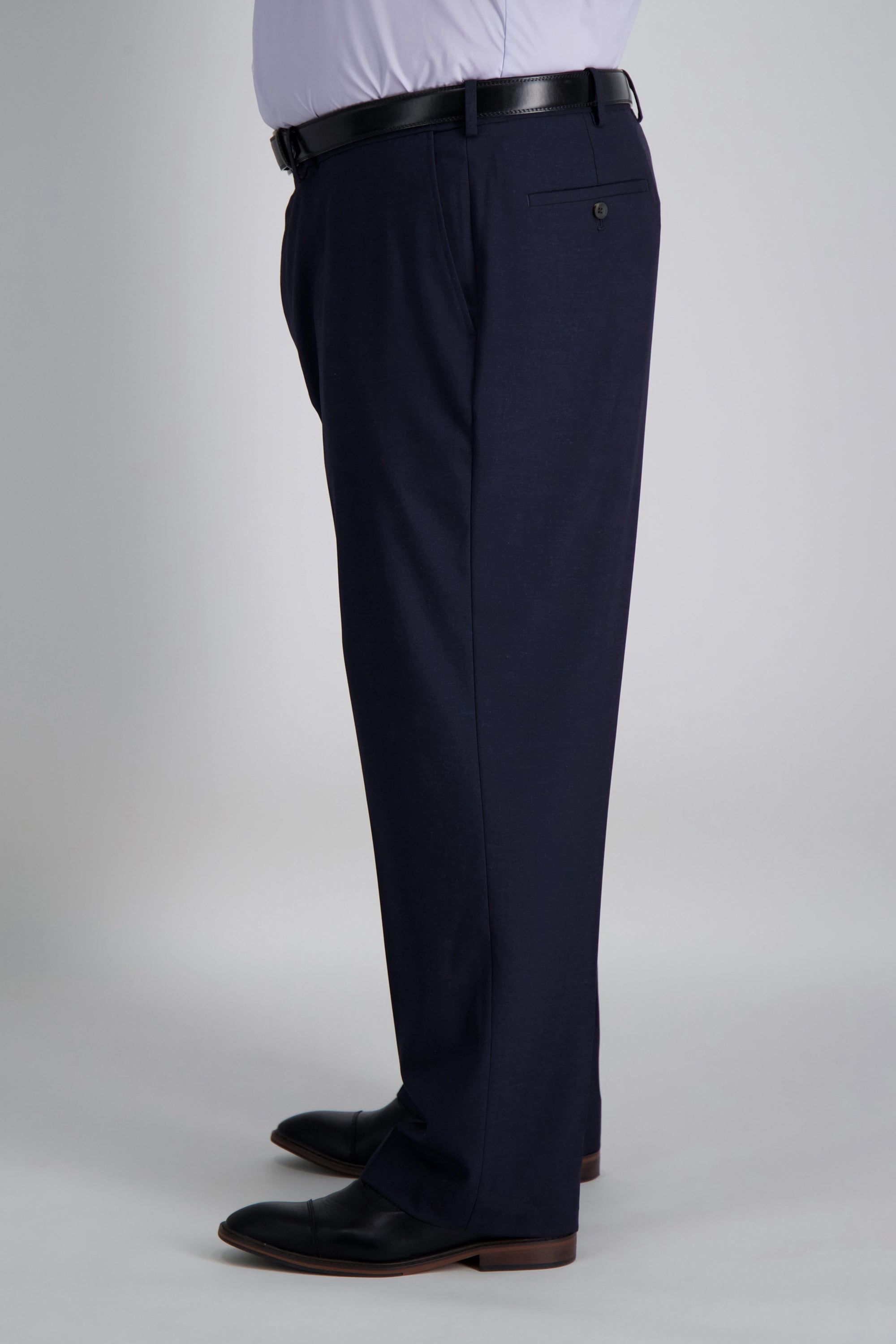 Big & Tall J.M. Haggar Dress Pant - Sharkskin, , hi-res#color_dark navy