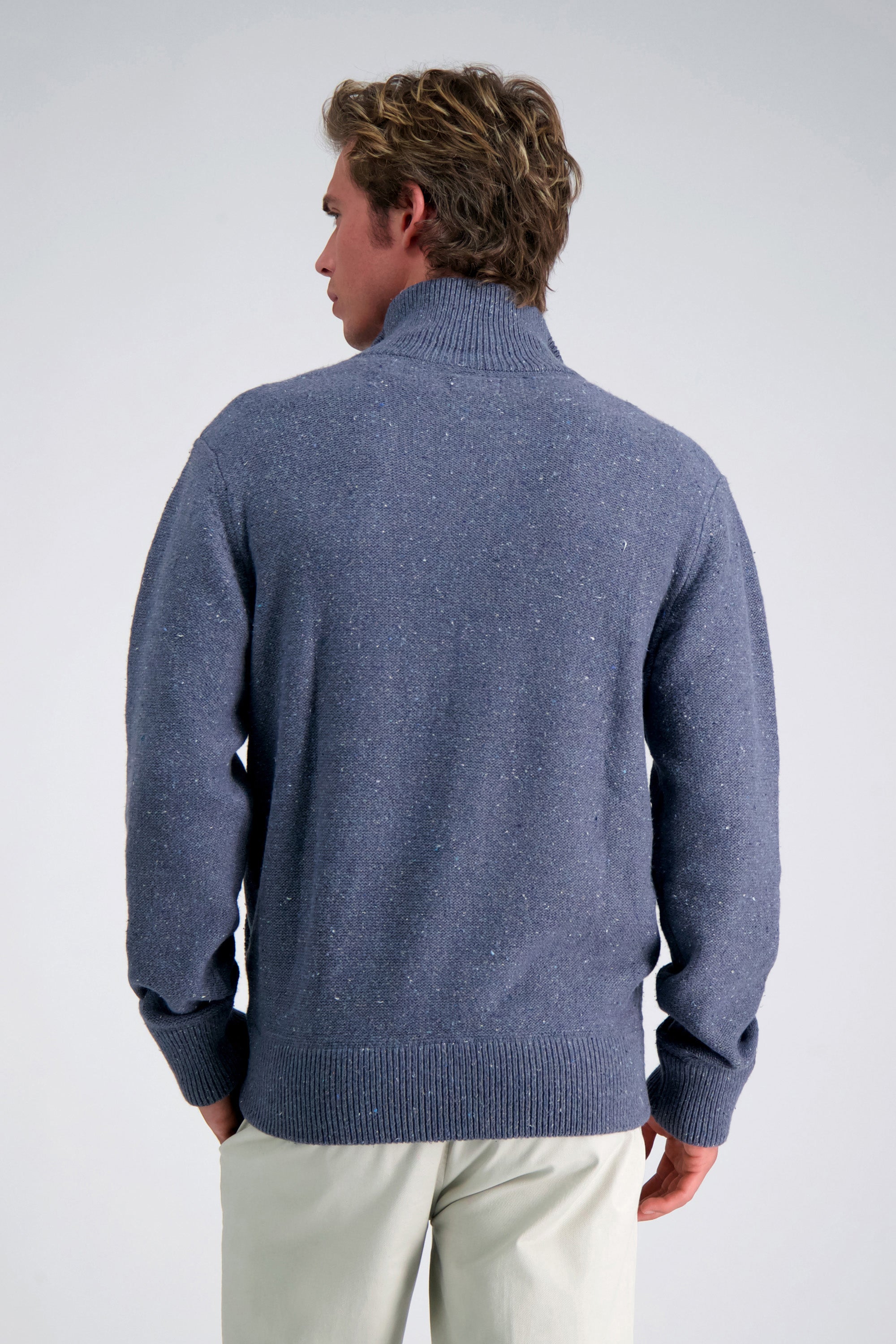 Long Sleeve Zip Sweater - Haggar.com