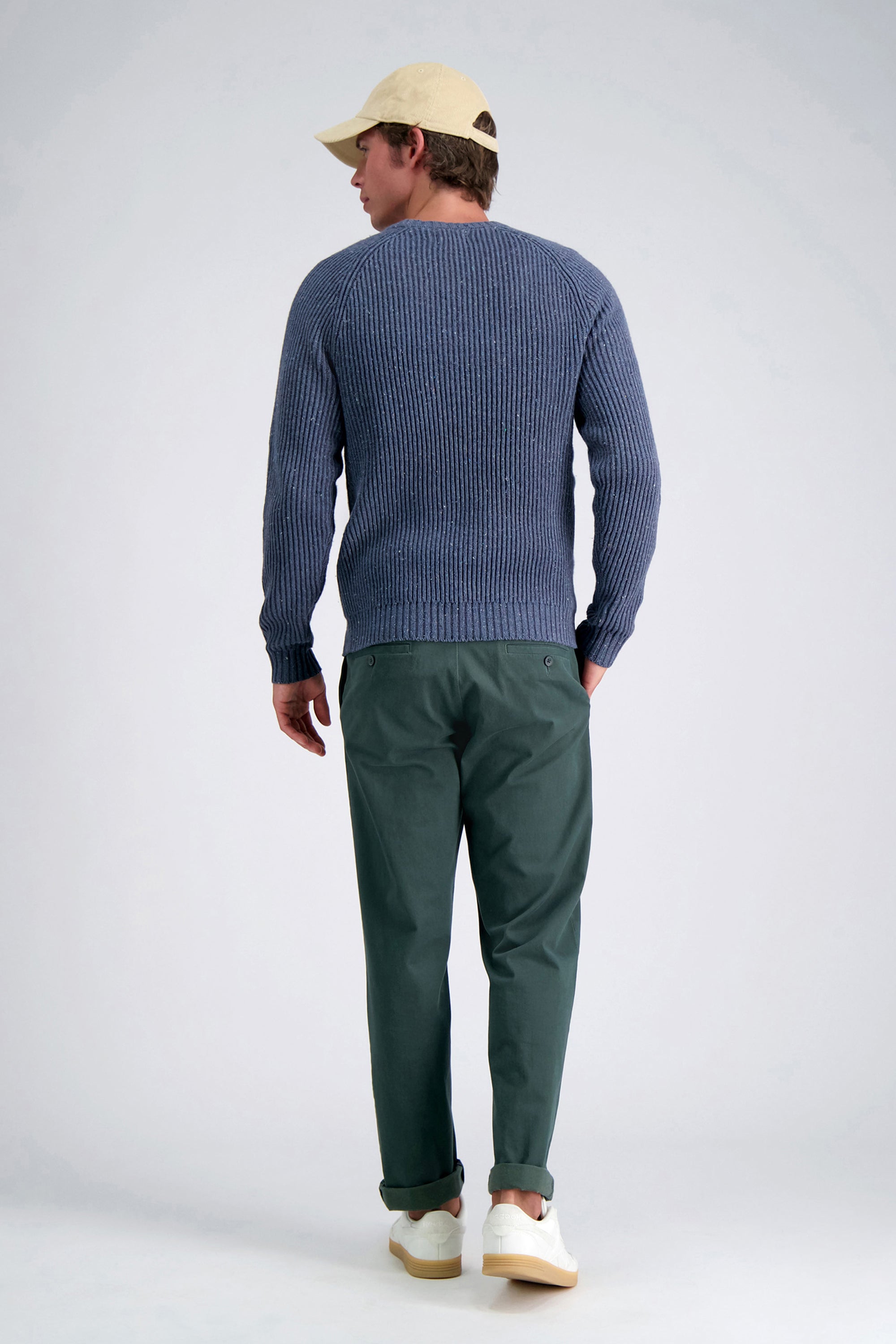 Long Sleeve Raglan Crewneck, , hi-res#color_heather navy