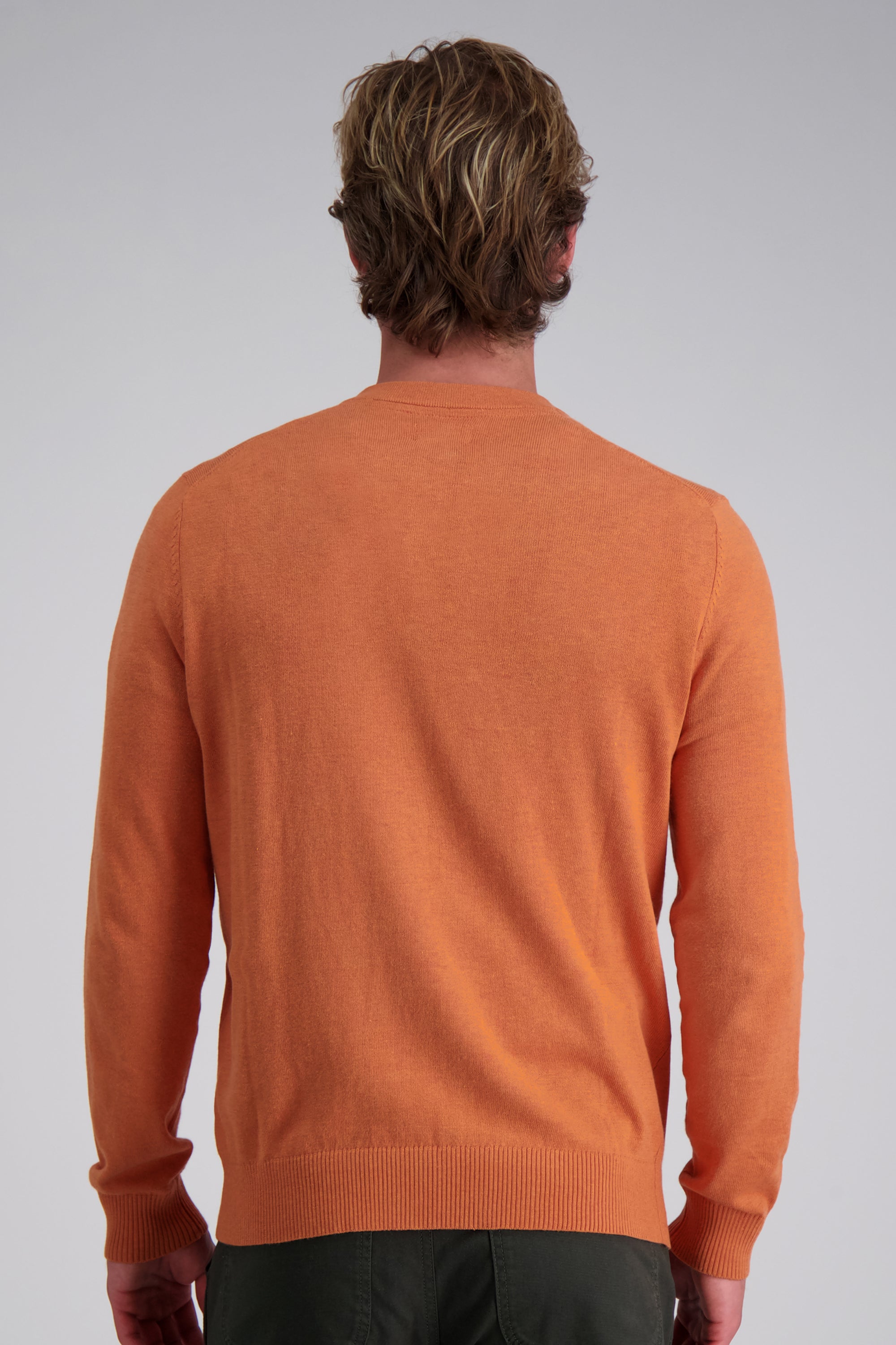 Long Sleeve V-Neck Sweater - Haggar.com