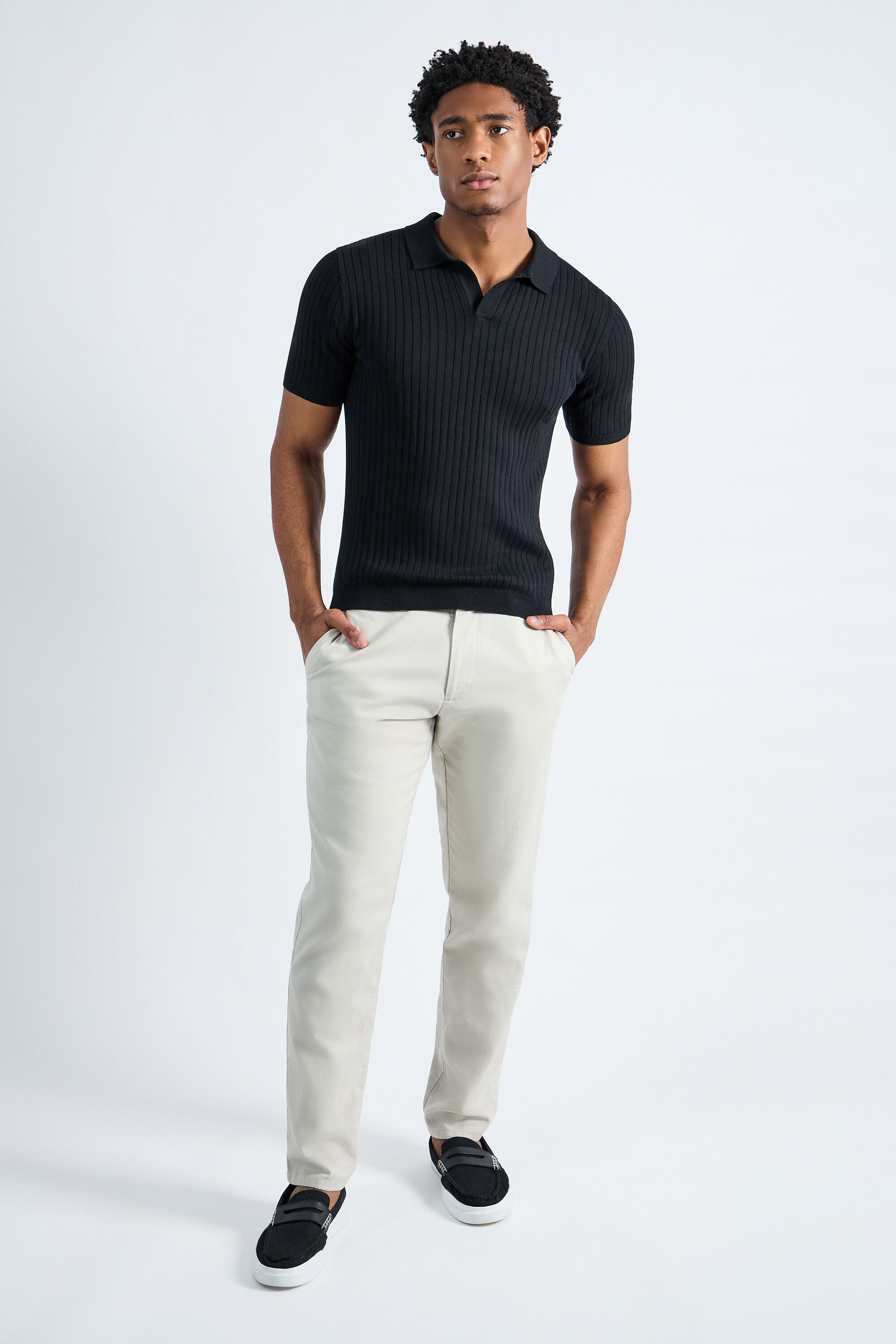 Johnny Collar Ribbed Sweater - Haggar.com