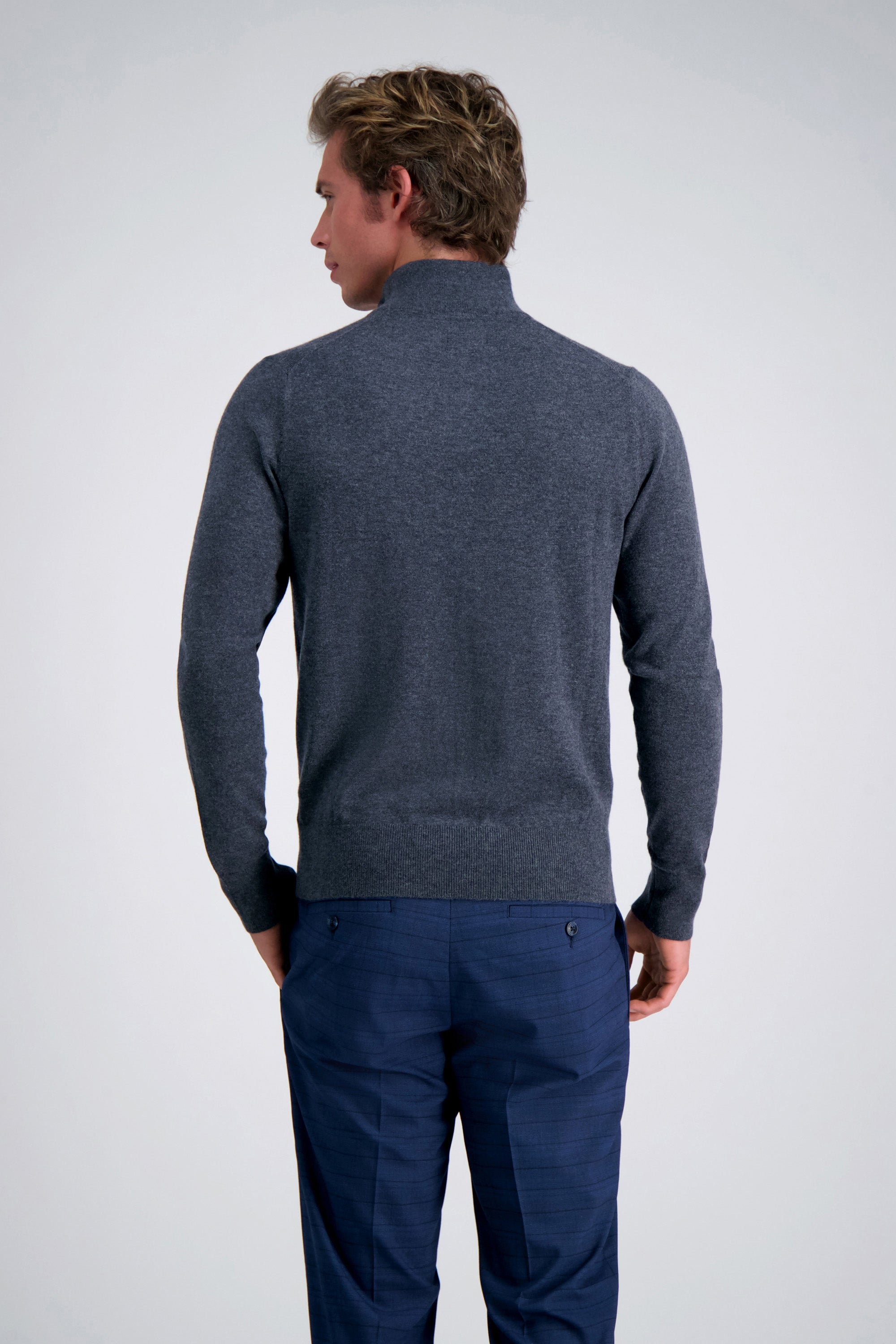 Long Sleeve Zip Sweater, , hi-res