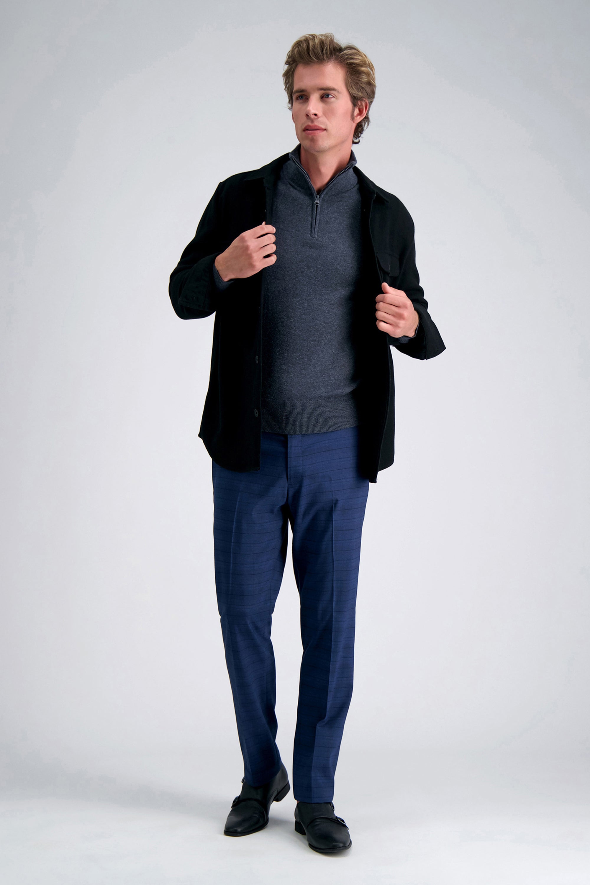 Long Sleeve Zip Sweater, , hi-res