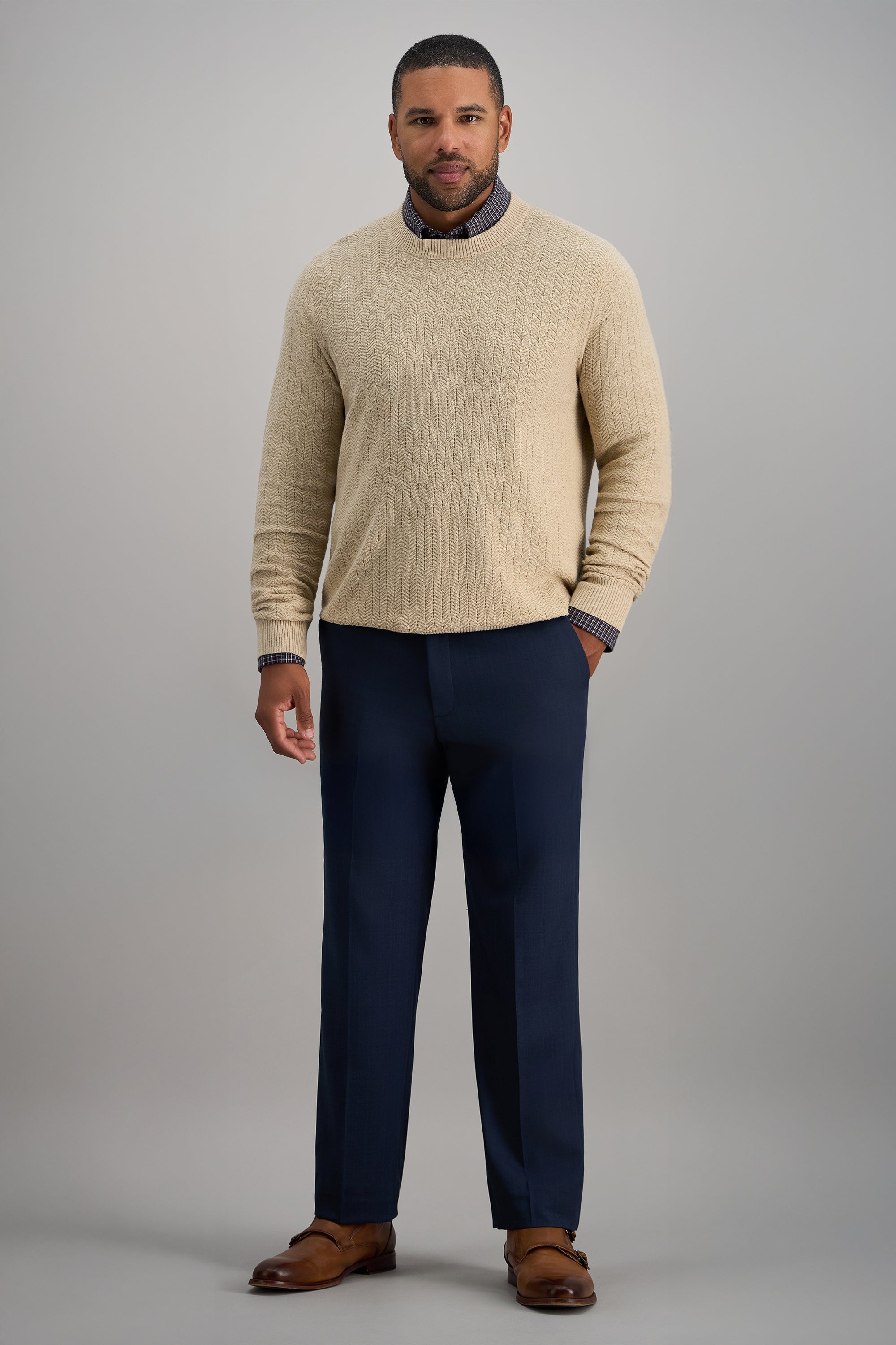 Long Sleeve Crewneck Sweater, , hi-res