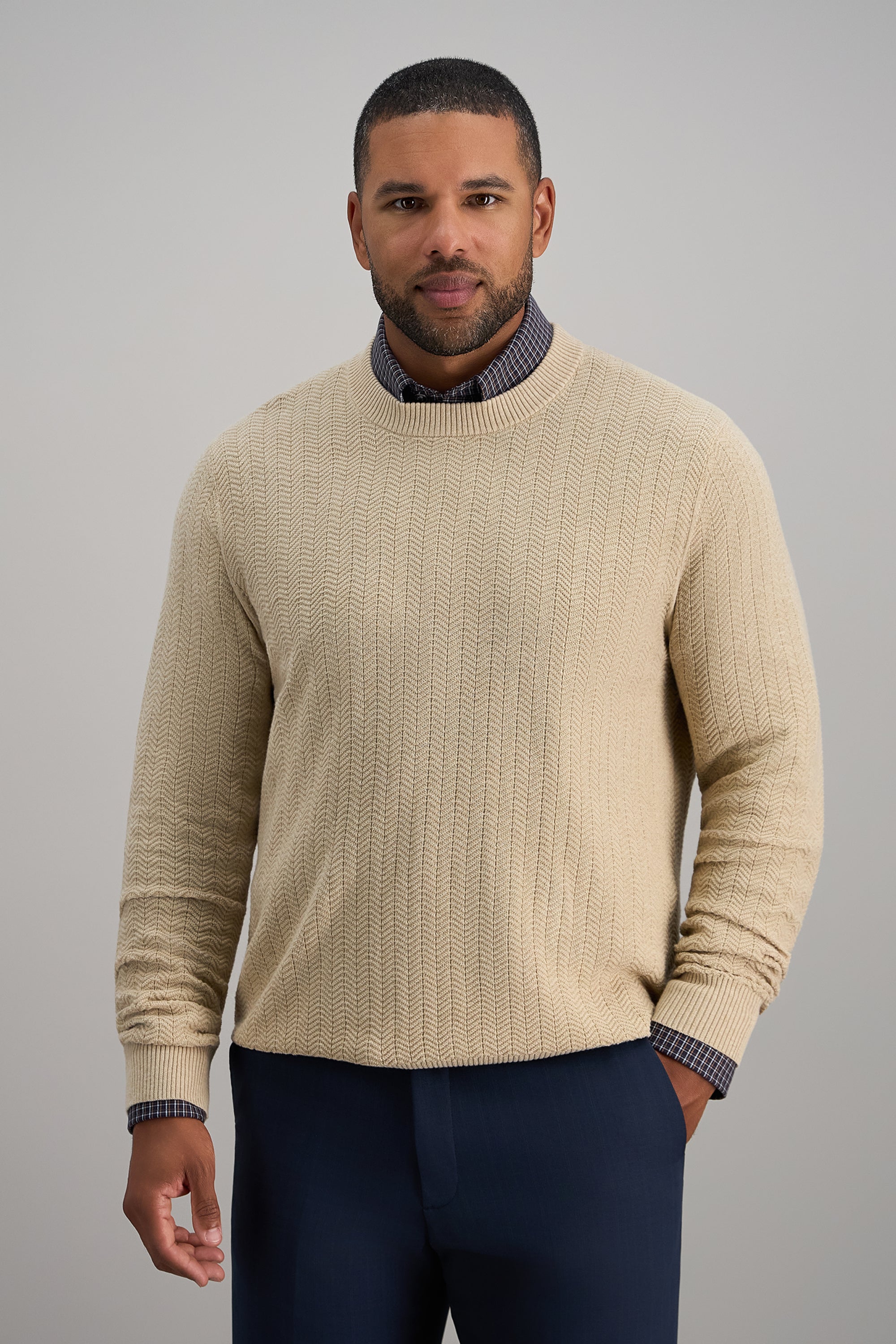 Long Sleeve Crewneck Sweater, , hi-res