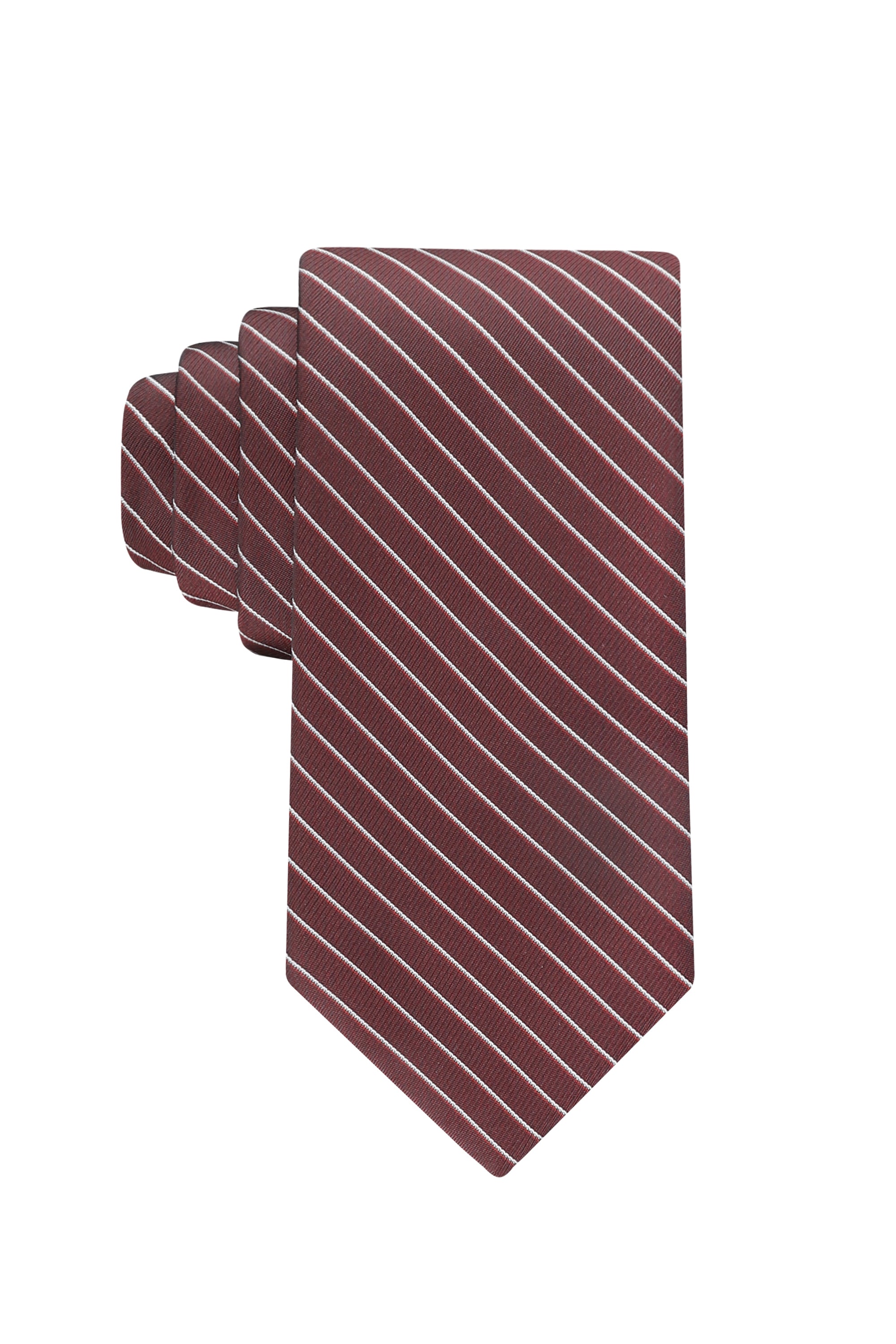 Tadeo Pin Stripe Tie - Red