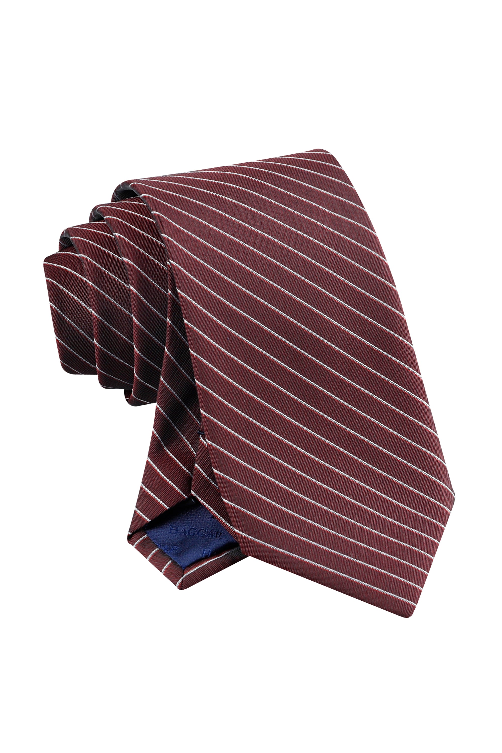 Tadeo Pin Stripe Tie - Red