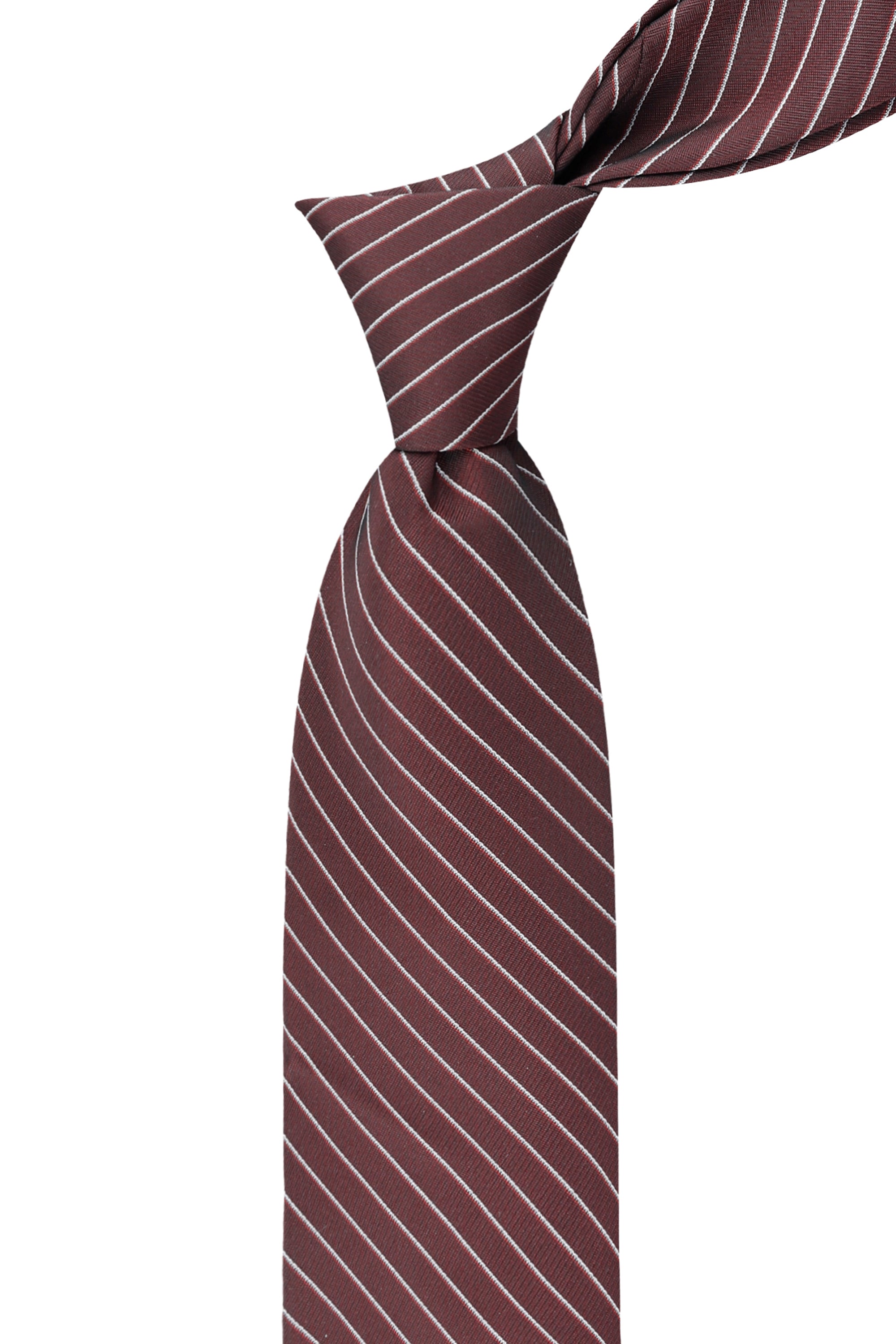Tadeo Pin Stripe Tie - Red