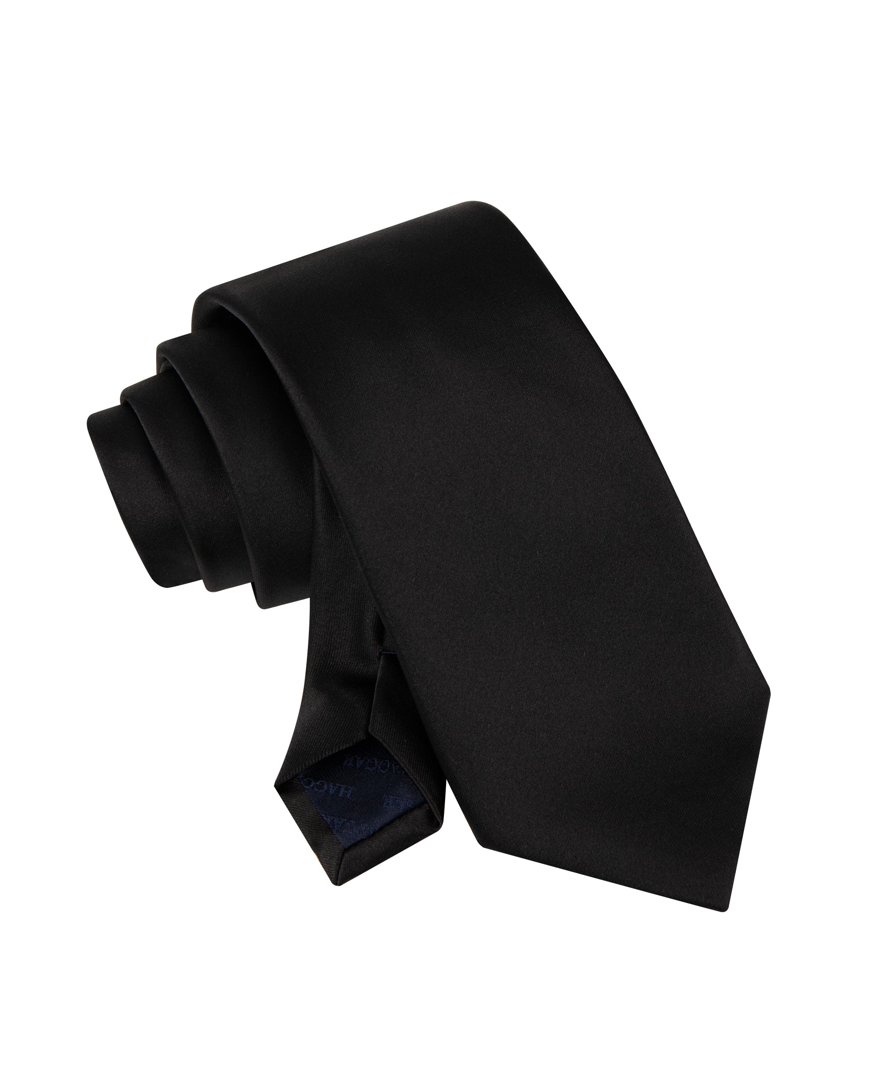 Satin Solid Tie - Haggar.com#color_black