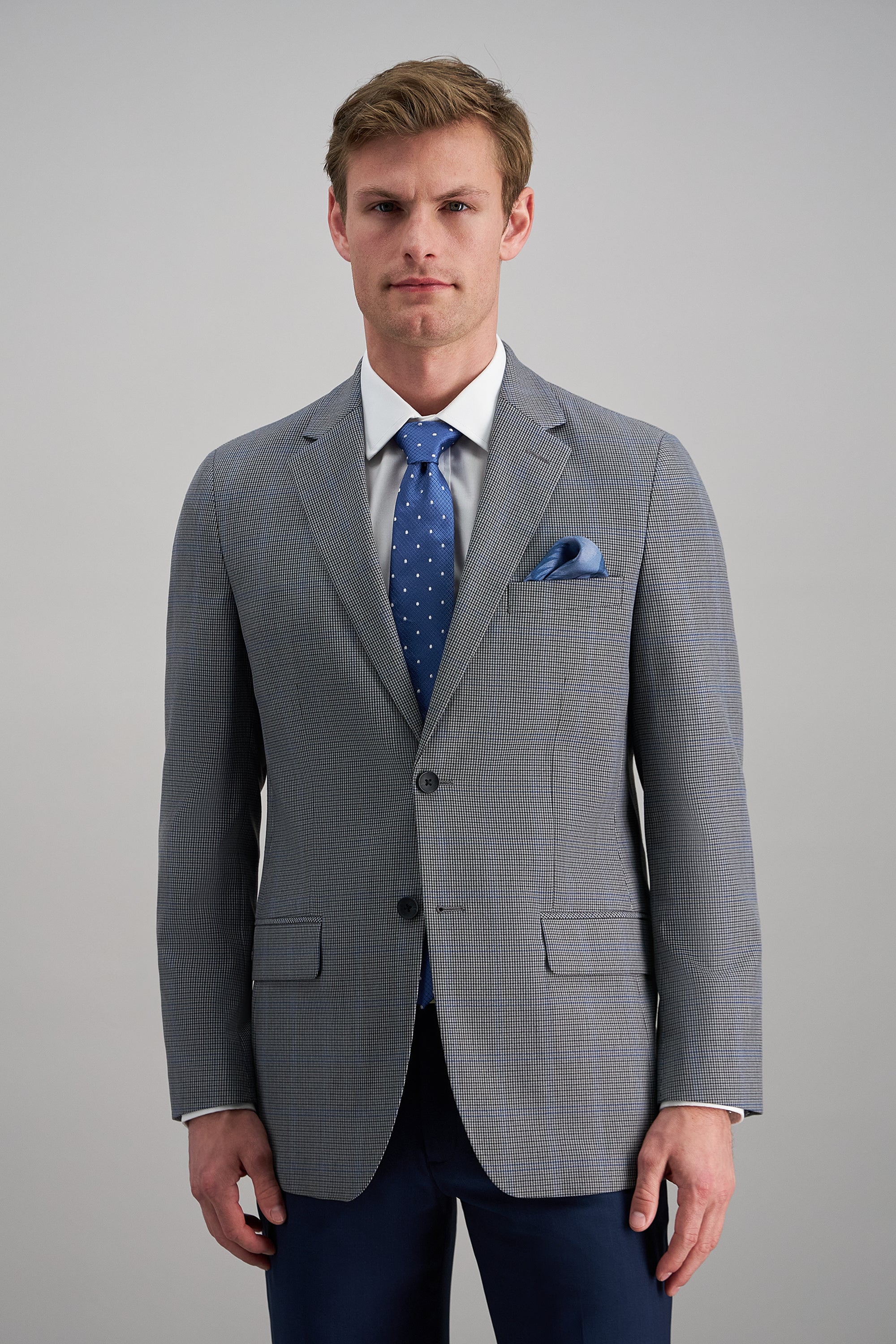 Haggar Houndstooth Windowpane Sport Coat in Medium Grey | Size: 42/Short Haggar Houndstooth Windowpane Sport Coat in Medium Grey | Size: 42/Short