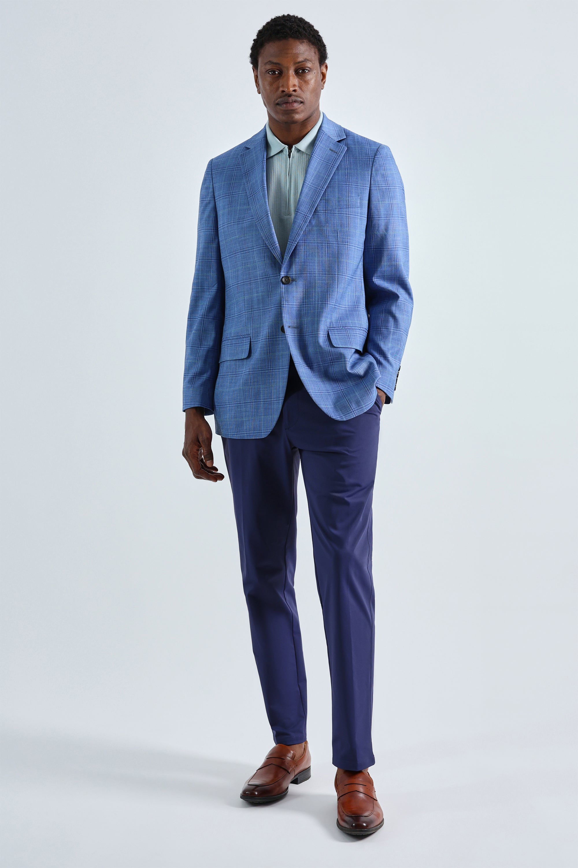 J.M. Haggar™ Plaid Windowpane Sport Coat, , hi-res
