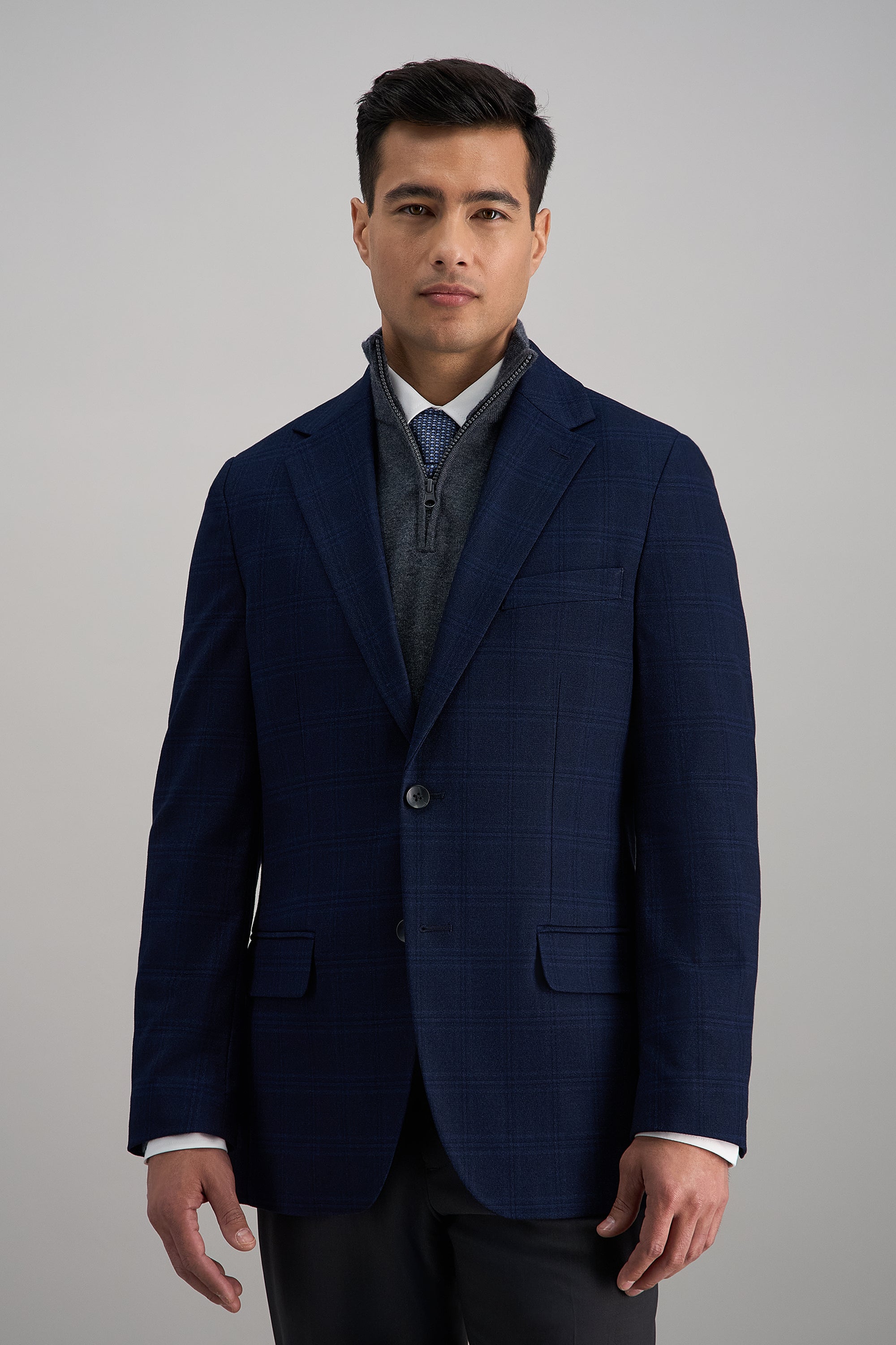 J.M. Haggar Large Tonal Plaid Sport Coat - Haggar.com