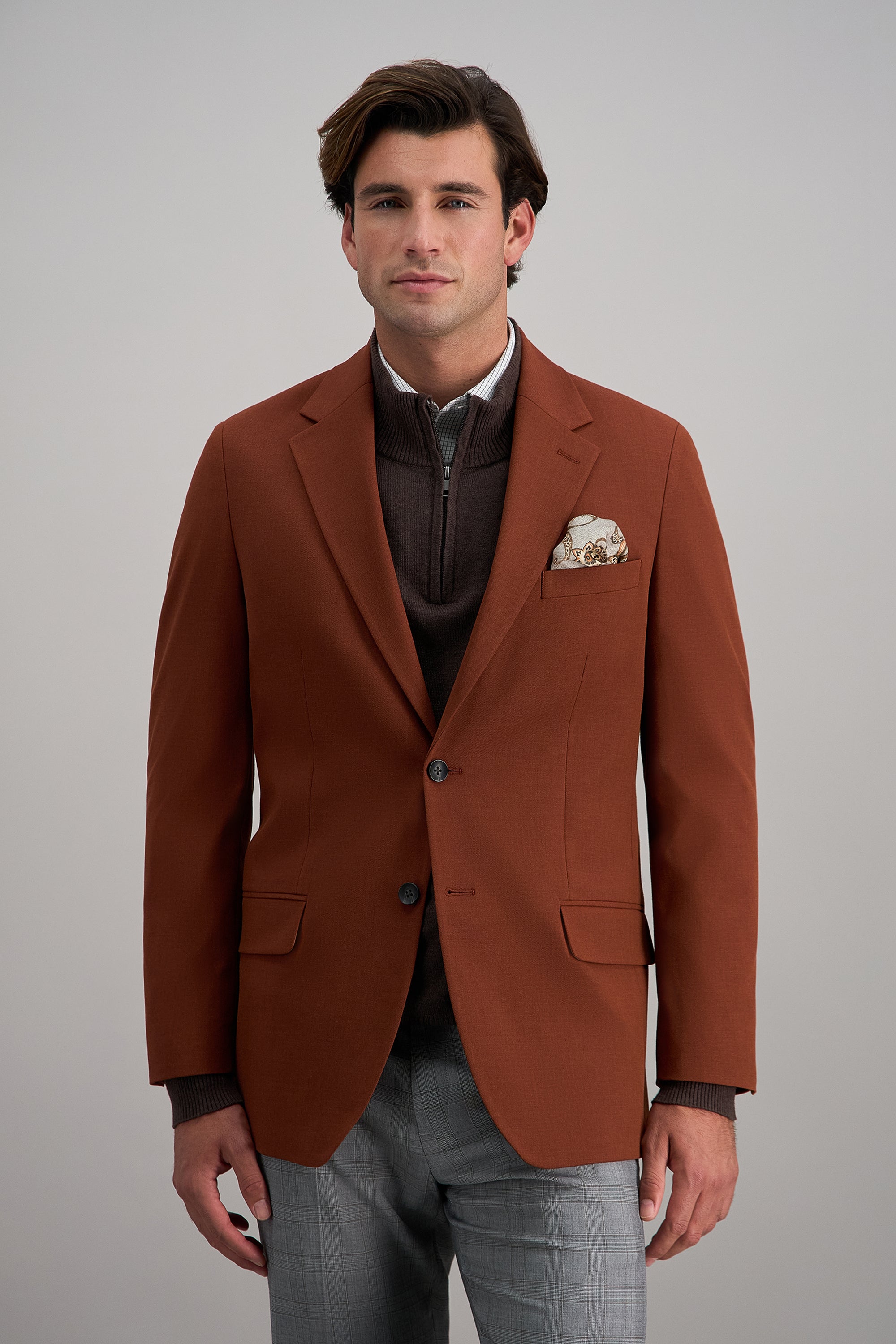 J.M. Haggar Heather Fine Twill Sport Coat, , hi-res