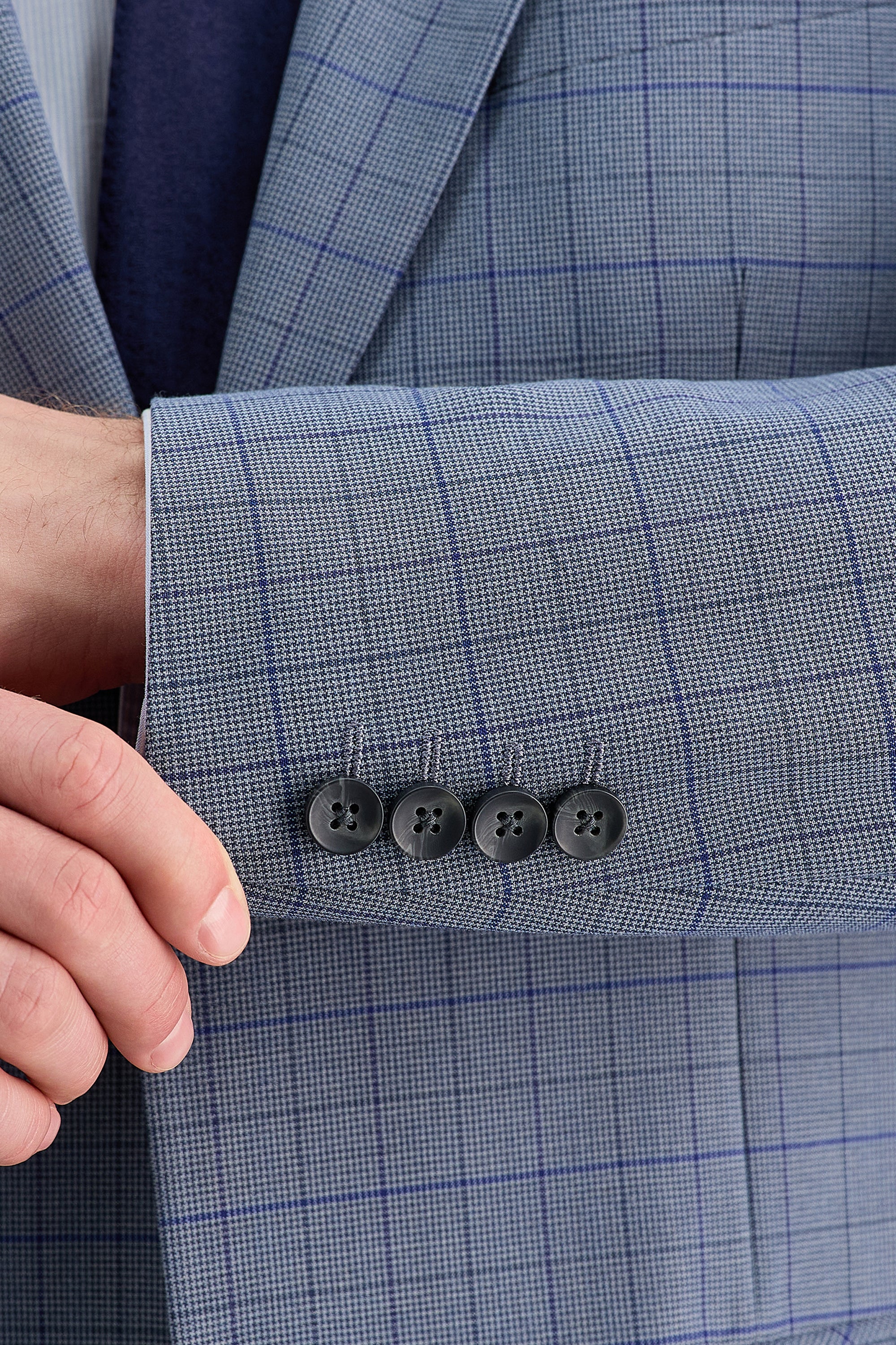 J.M. Haggar™ Premium Stretch Windowpane Sport Coat - Haggar.com#color_med grey
