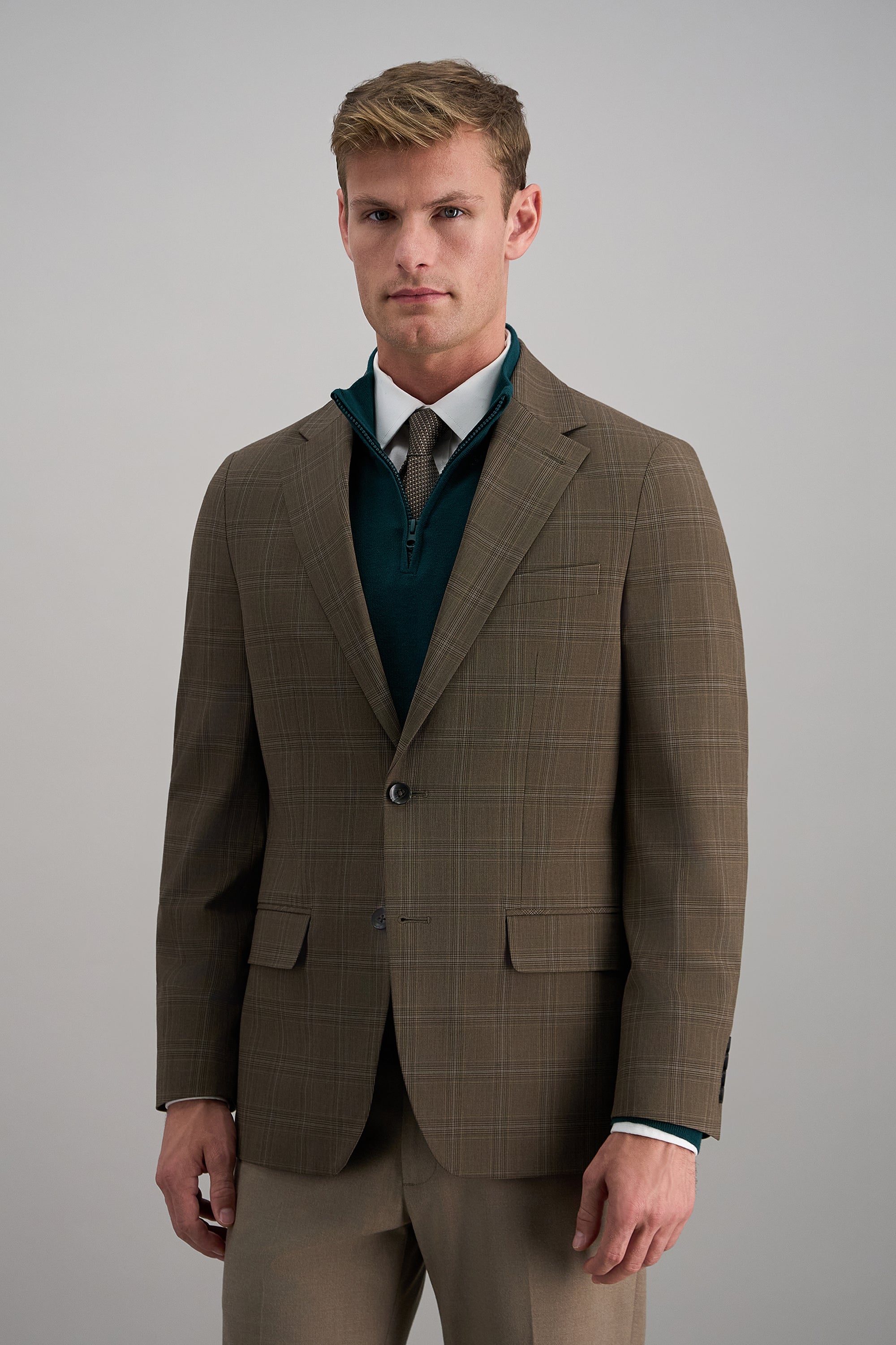 J.M Haggar Plaid Windowpane Sport Coat, , hi-res