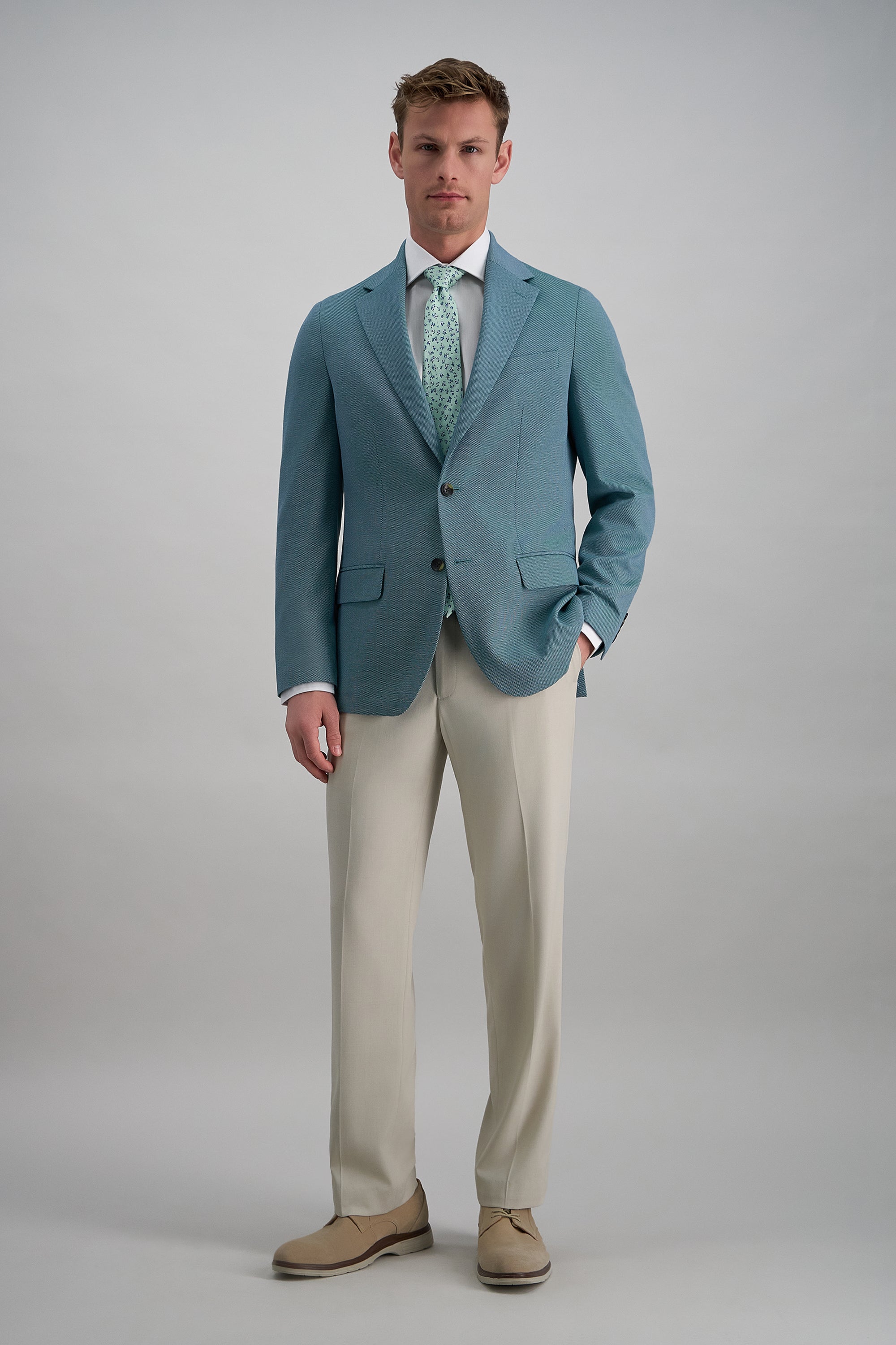 J.M. Haggar™ Birdseye Sport Coat - Haggar.com#color_teal
