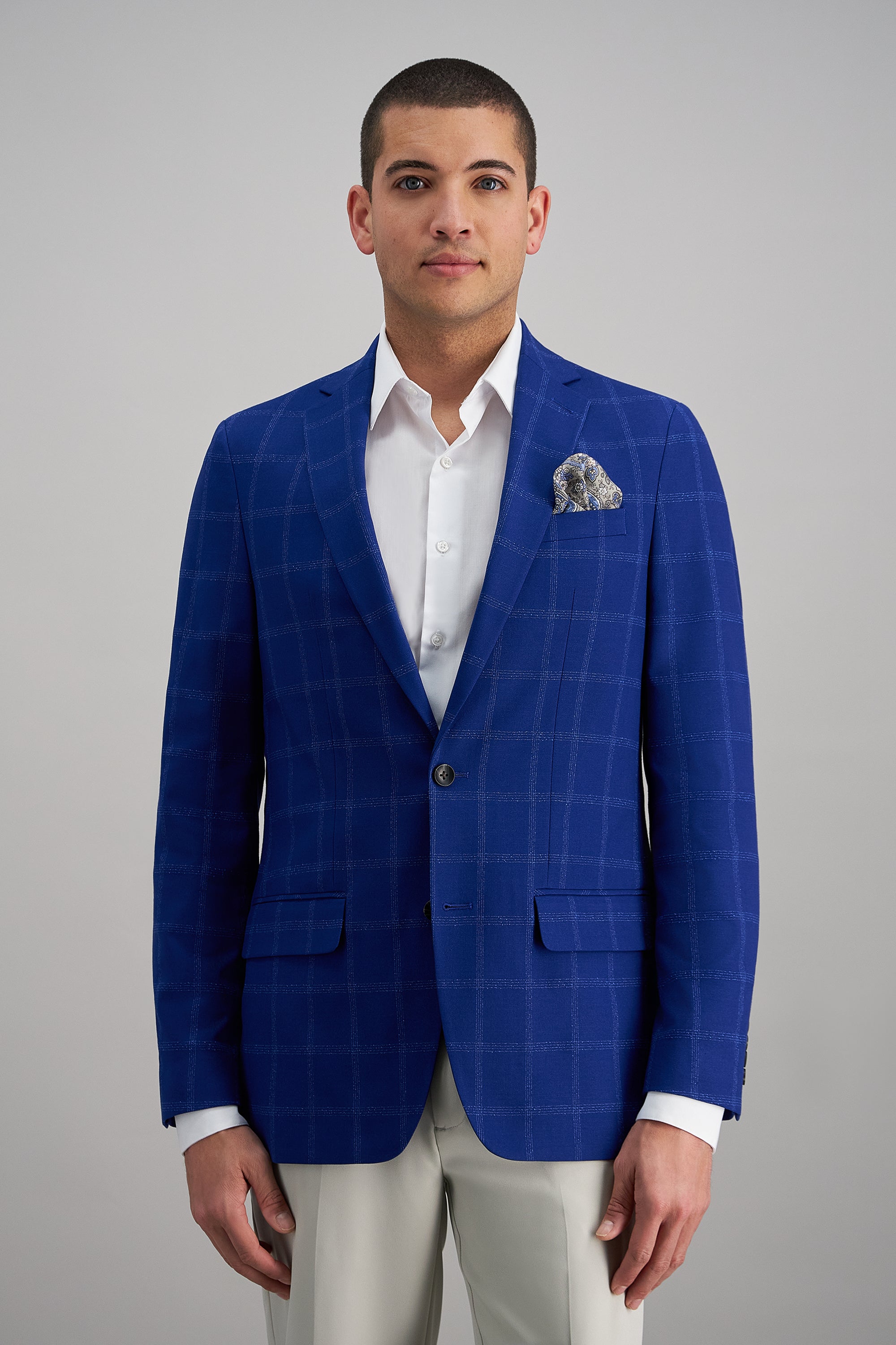 J.M. Haggar Slub Windowpane Sport Coat - Haggar.com