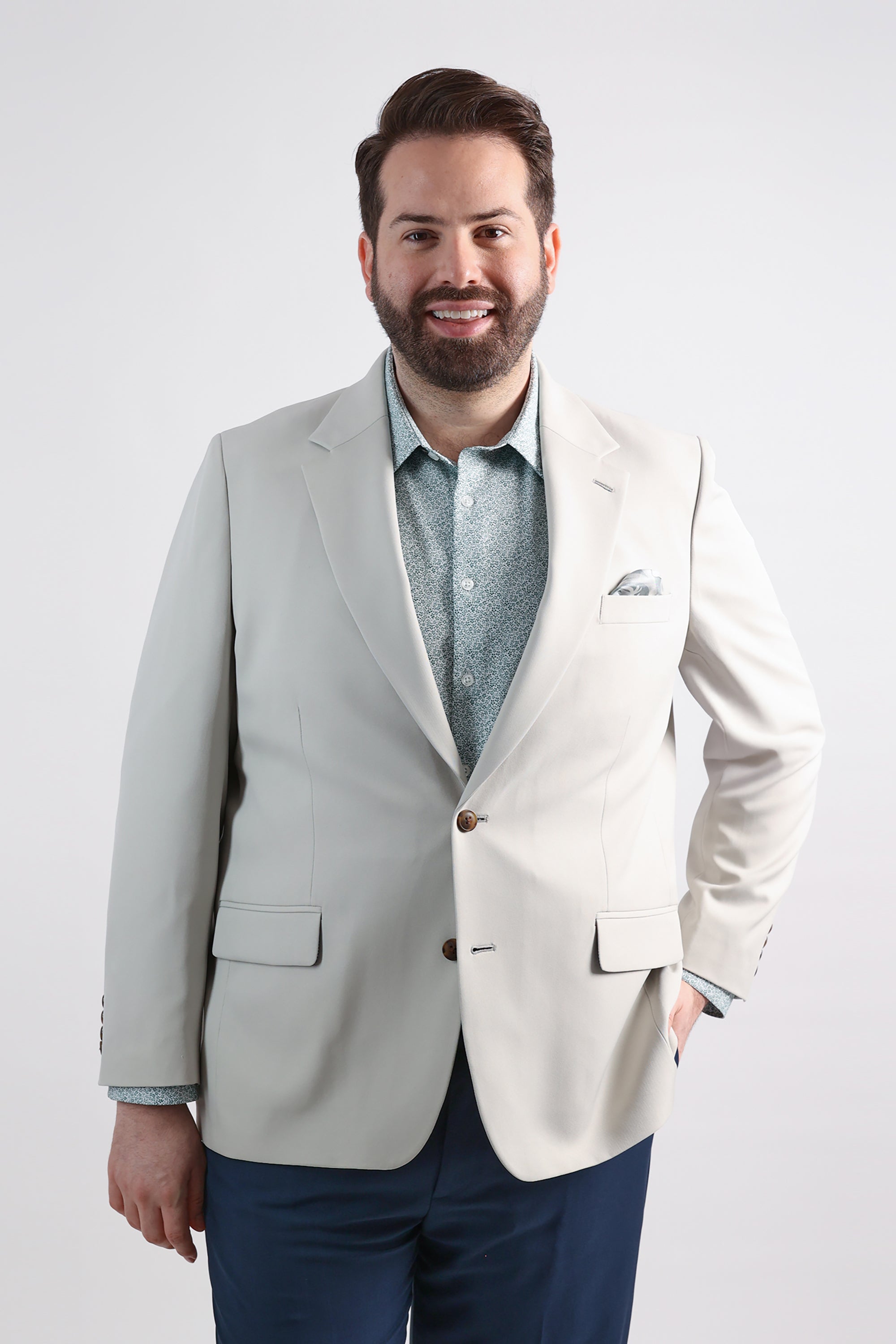 The Active Series™ Big & Tall Stretch Gabardine Sport Coat - Haggar.com#color_string