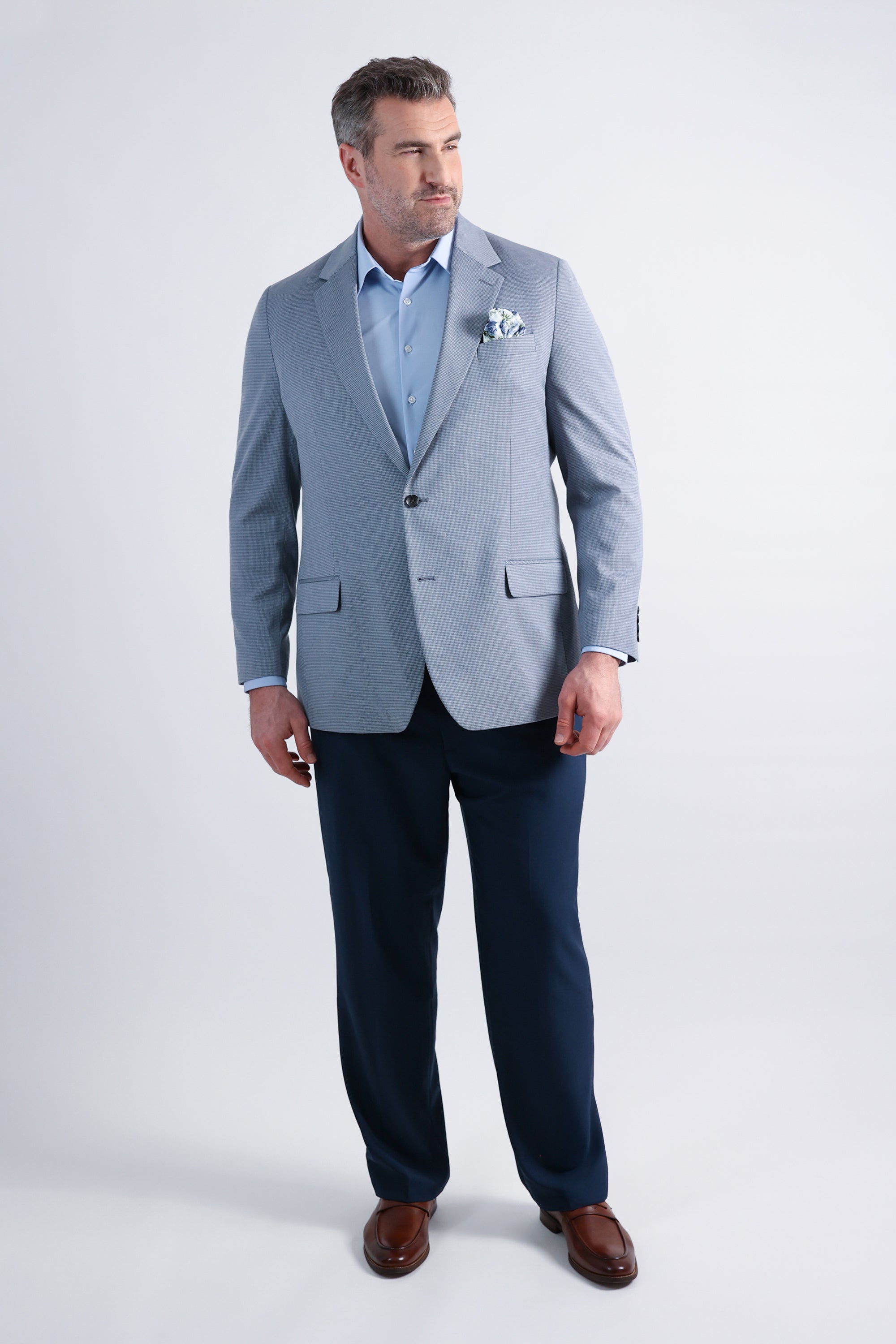 Big & Tall J.M. Haggar Mini Dobby Sportcoat