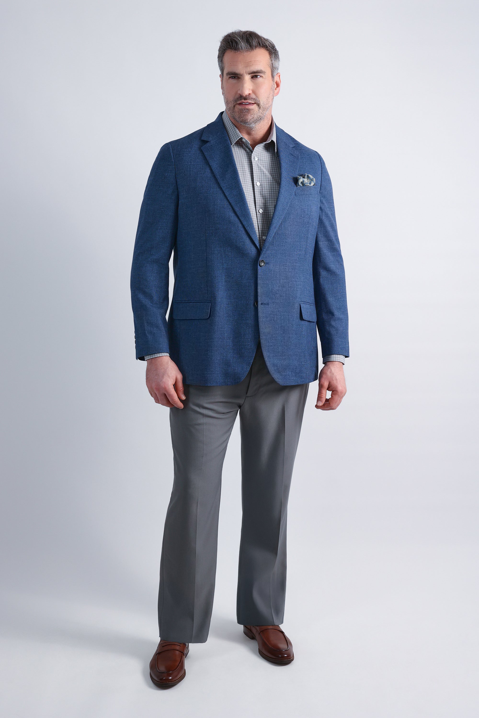 Big & Tall J.M. Haggar Mélange Weave Sport Coat, , hi-res