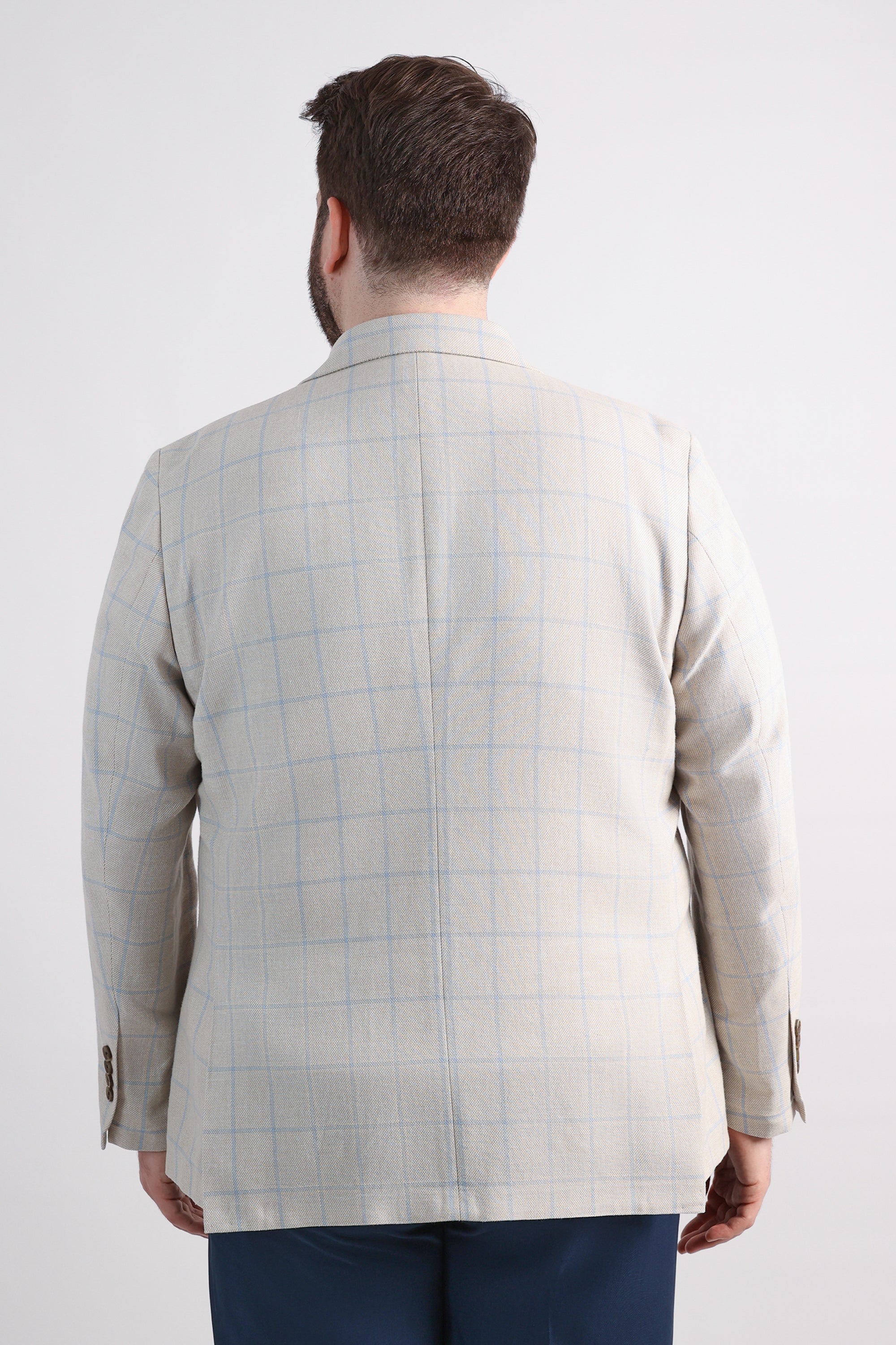 Big & Tall J.M. Haggar Plaid Windowpane Sport Coat