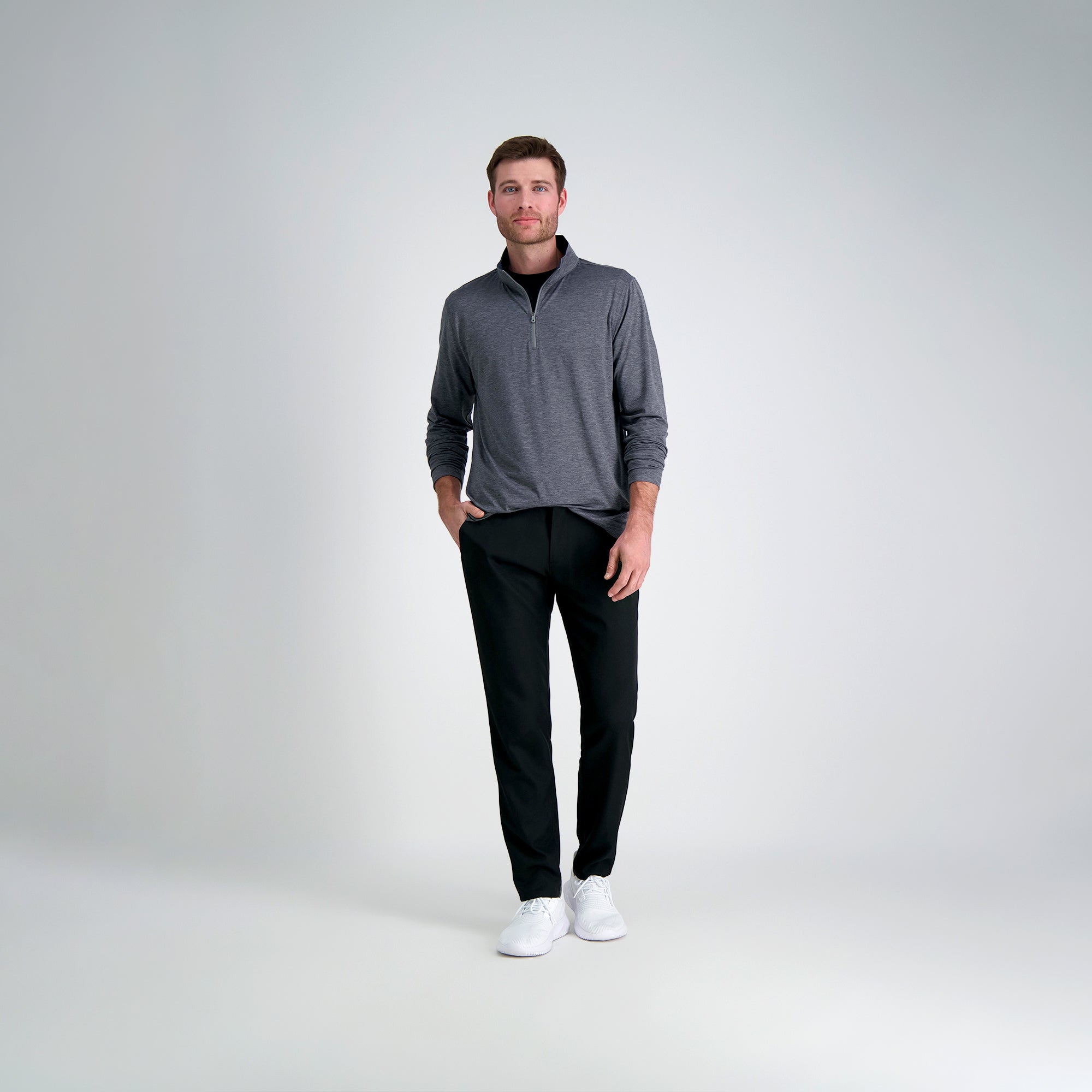 The Active Series™ Quarter Zip Heather Jersey, , hi-res