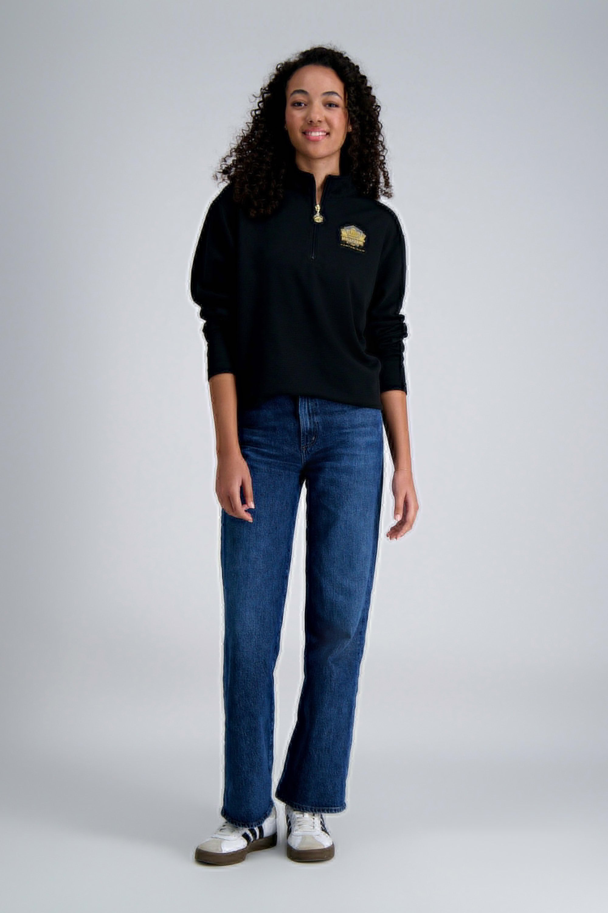 Pro Football Hall of Fame X Haggar – Long Sleeve Ribbed Quarter Zip, , hi-res