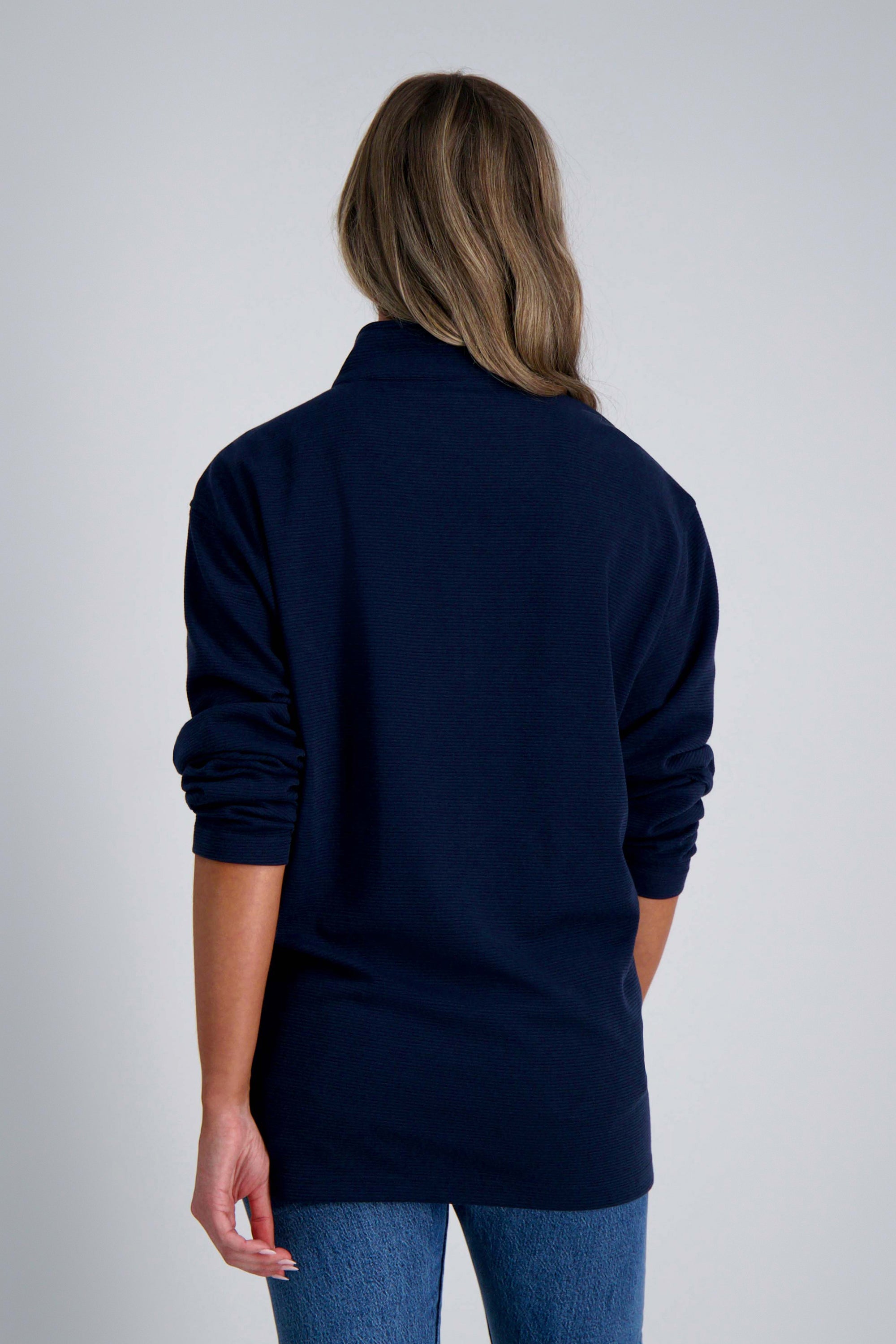 Pro Football Hall of Fame X Haggar – Long Sleeve Ribbed Quarter Zip, , hi-res