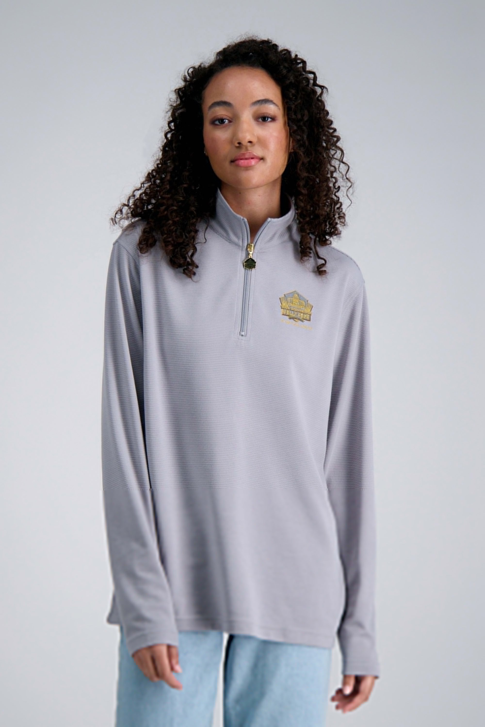 Pro Football Hall of Fame X Haggar – Long Sleeve Ribbed Quarter Zip, , hi-res