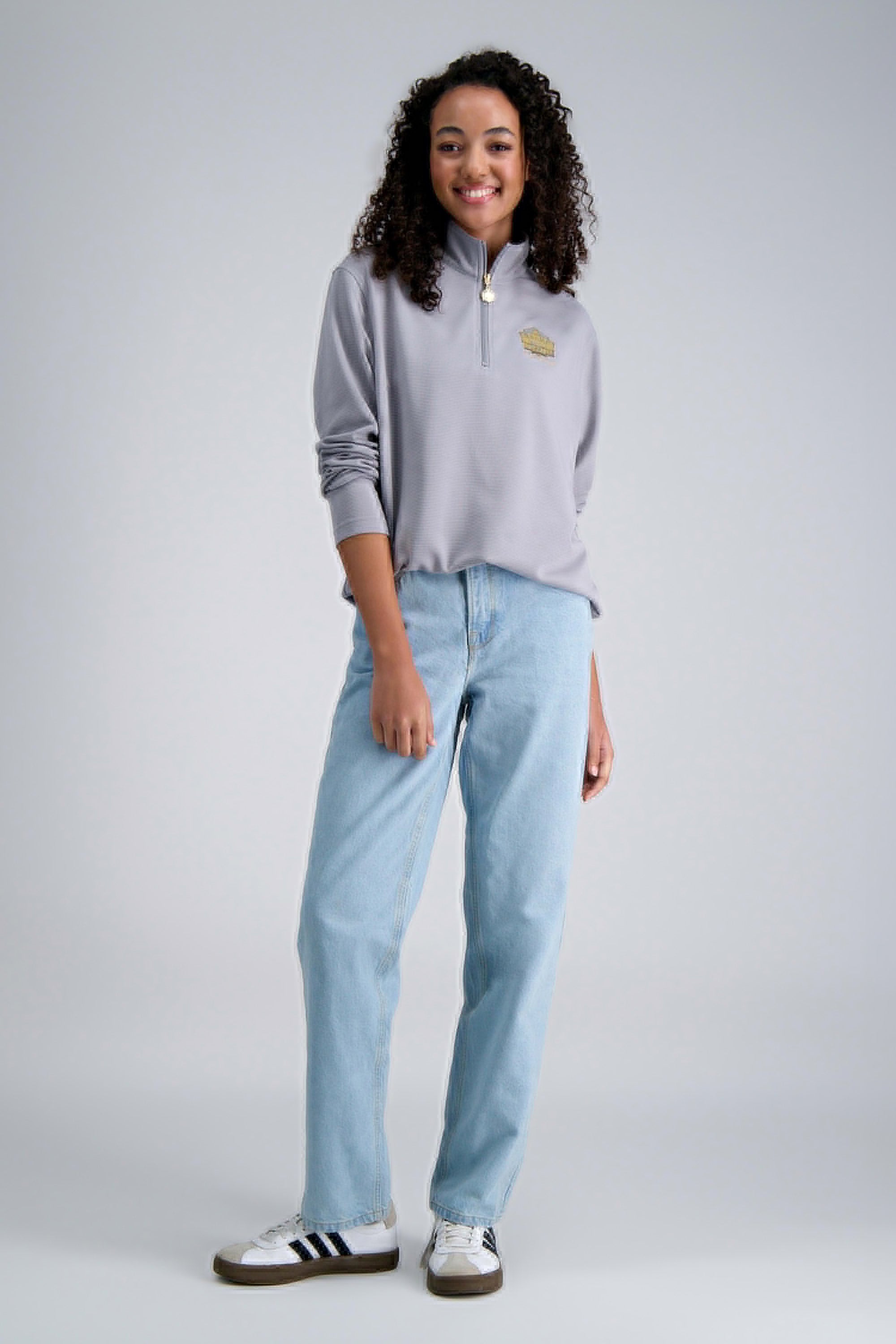 Pro Football Hall of Fame X Haggar – Long Sleeve Ribbed Quarter Zip, , hi-res