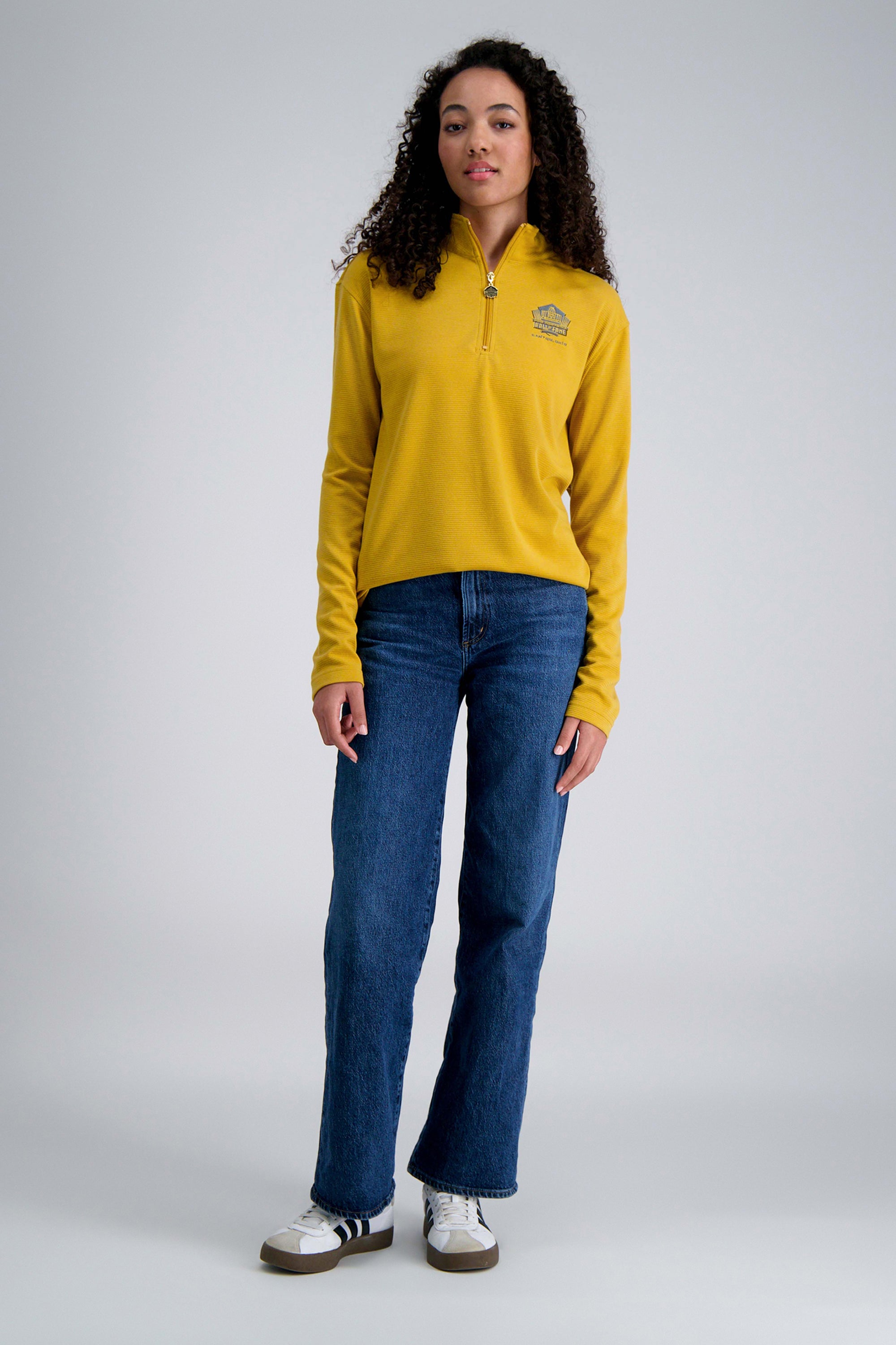 Pro Football Hall of Fame X Haggar – Long Sleeve Ribbed Quarter Zip, , hi-res