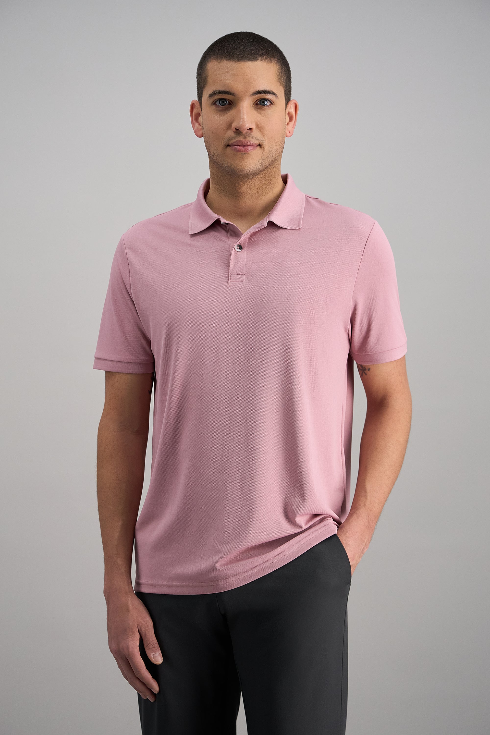 Short Sleeve Pique Polo - Haggar.com#color_pink