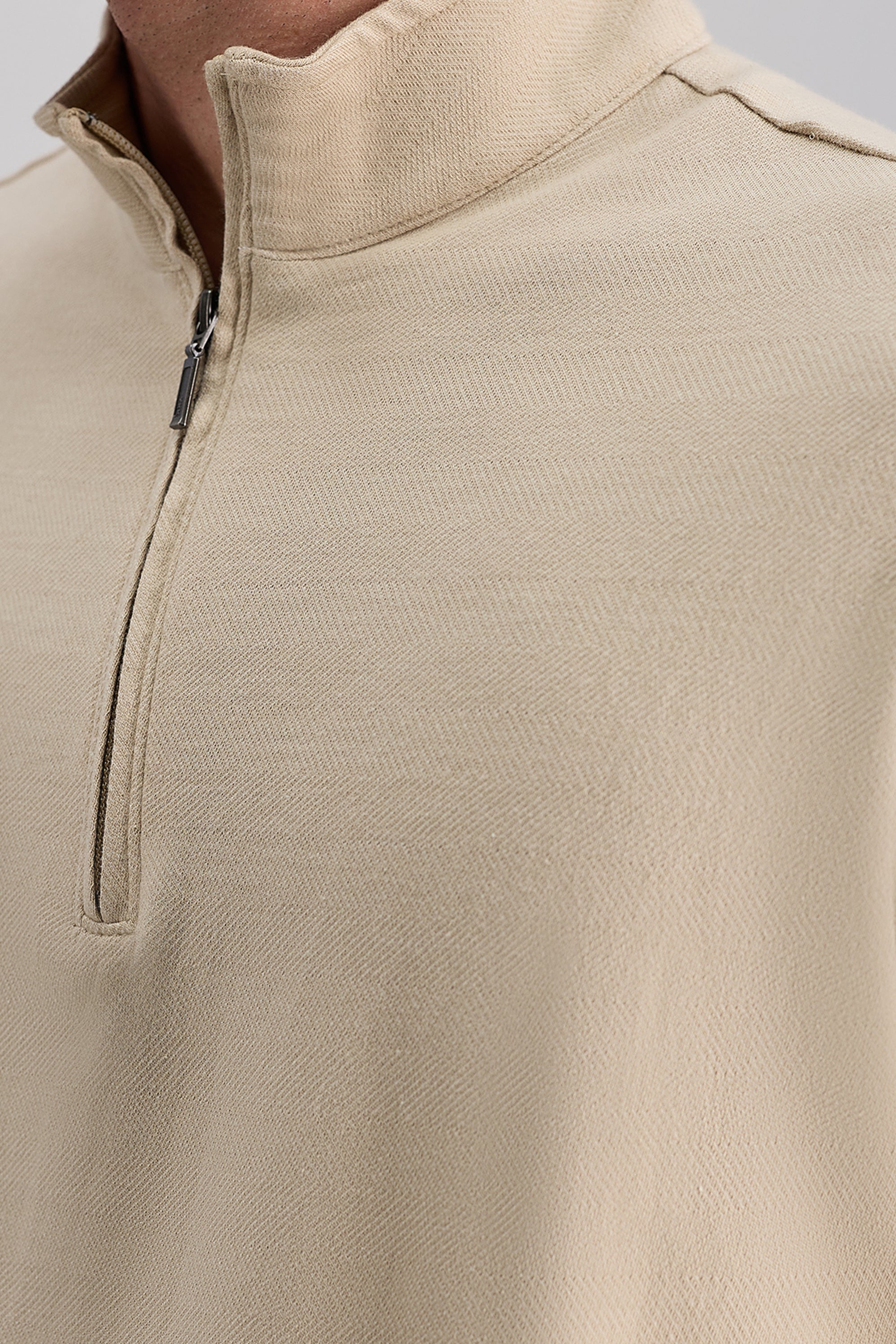Long Sleeve Quarter Zip, , hi-res#color_oatmeal