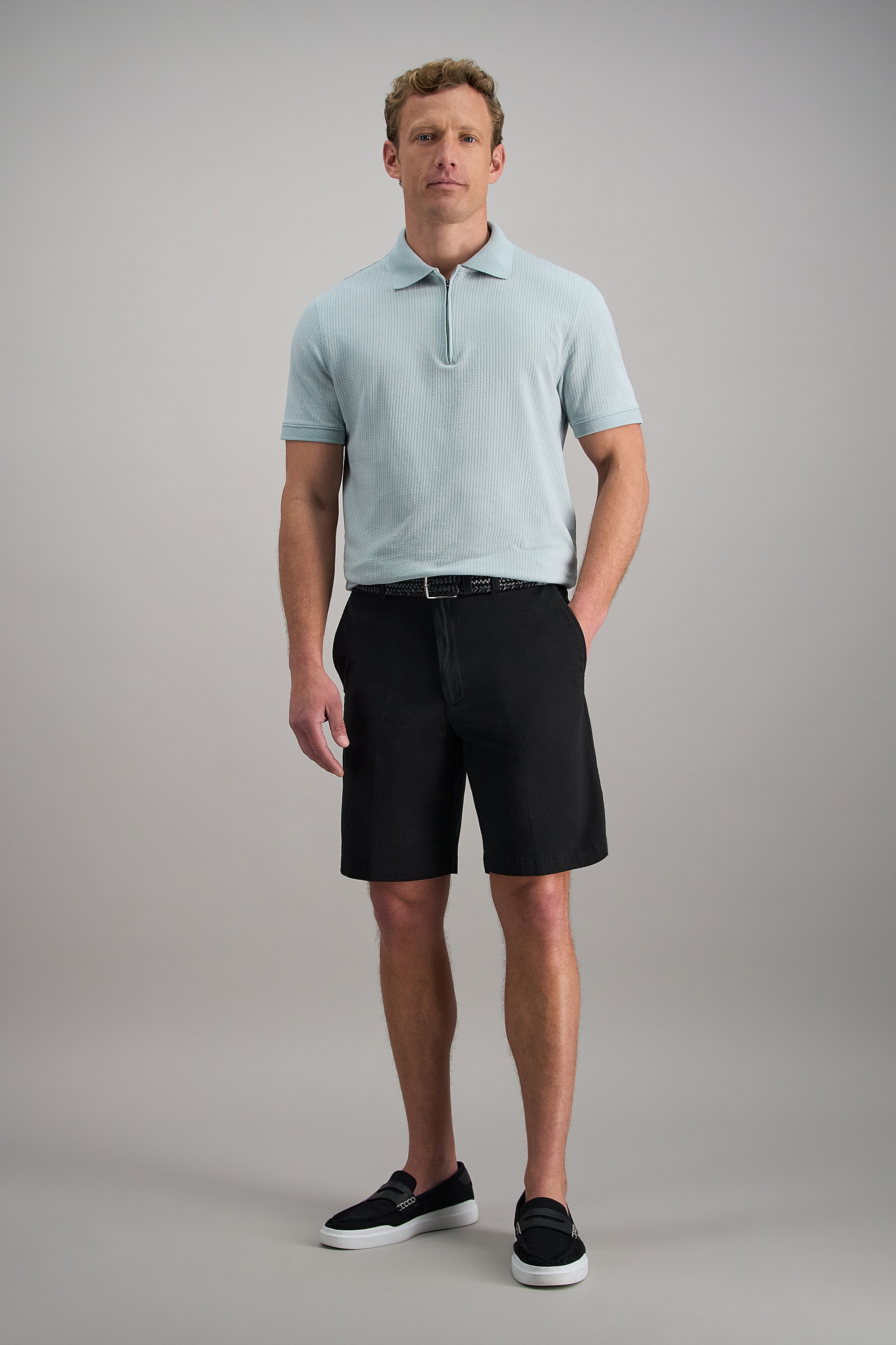 Stretch Chino Shortㅤ - Haggar.com#color_black